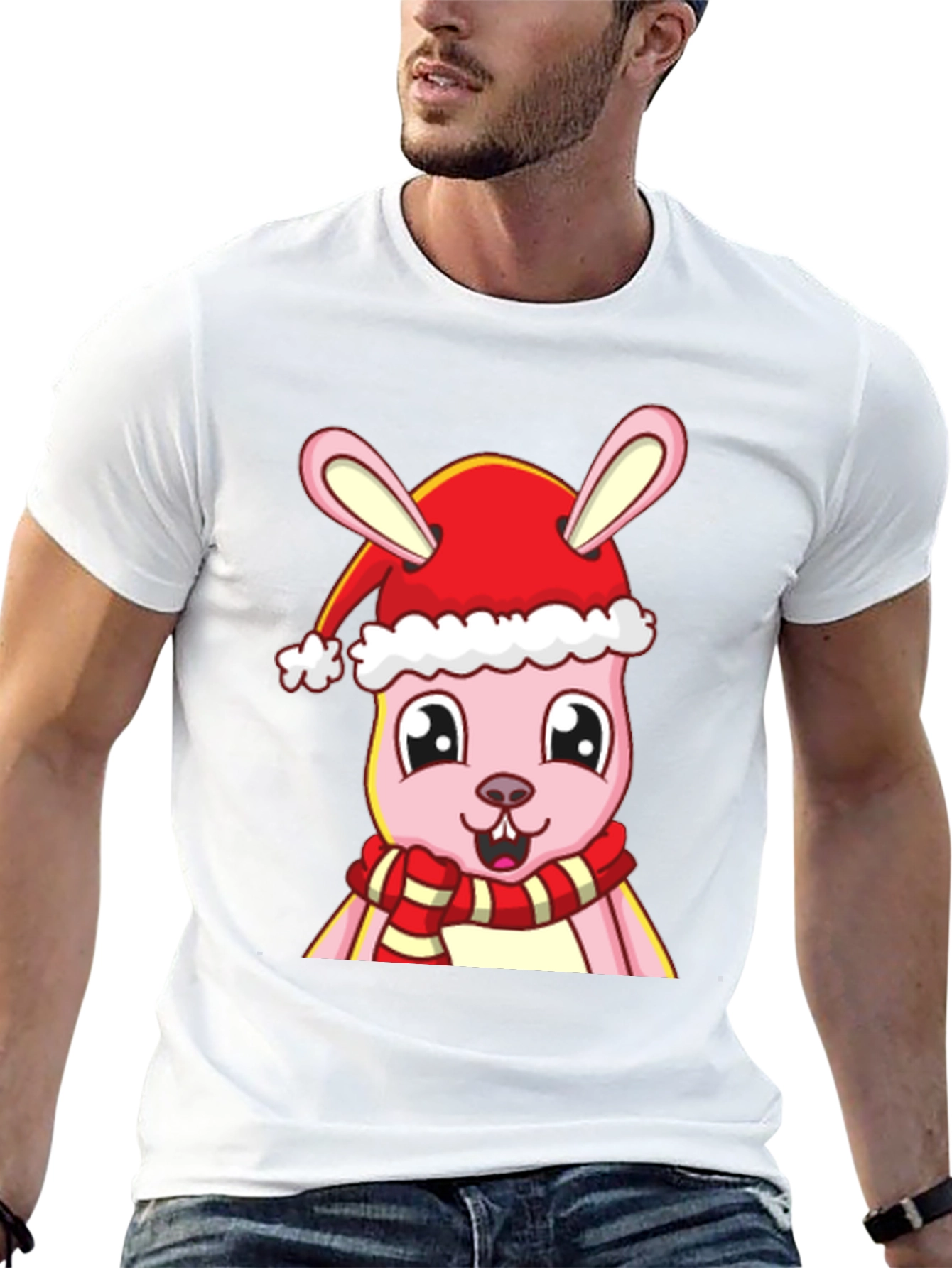 Festive Bunny Graphic Tee