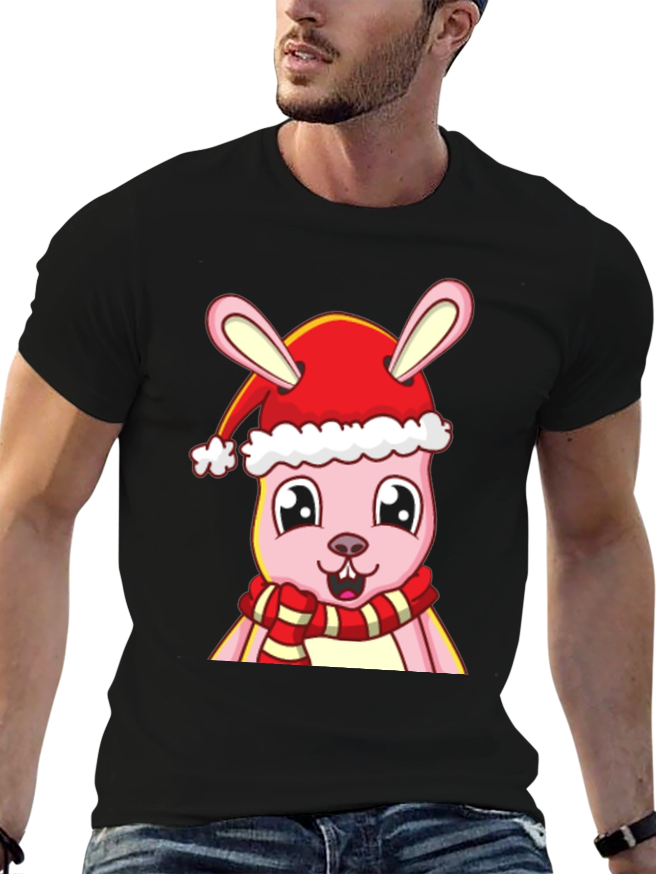 Festive Bunny Graphic Tee