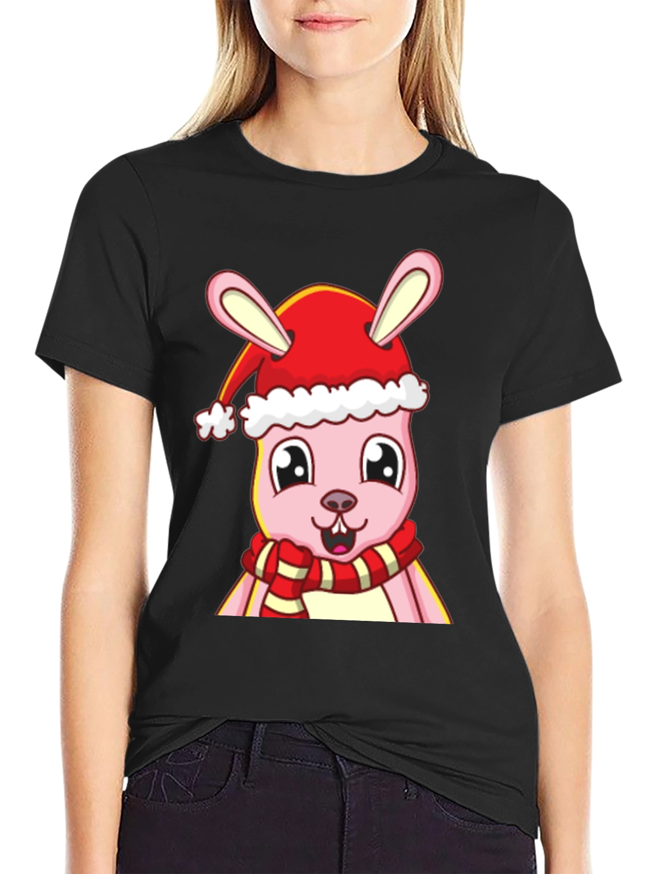 Festive Bunny Graphic Tee
