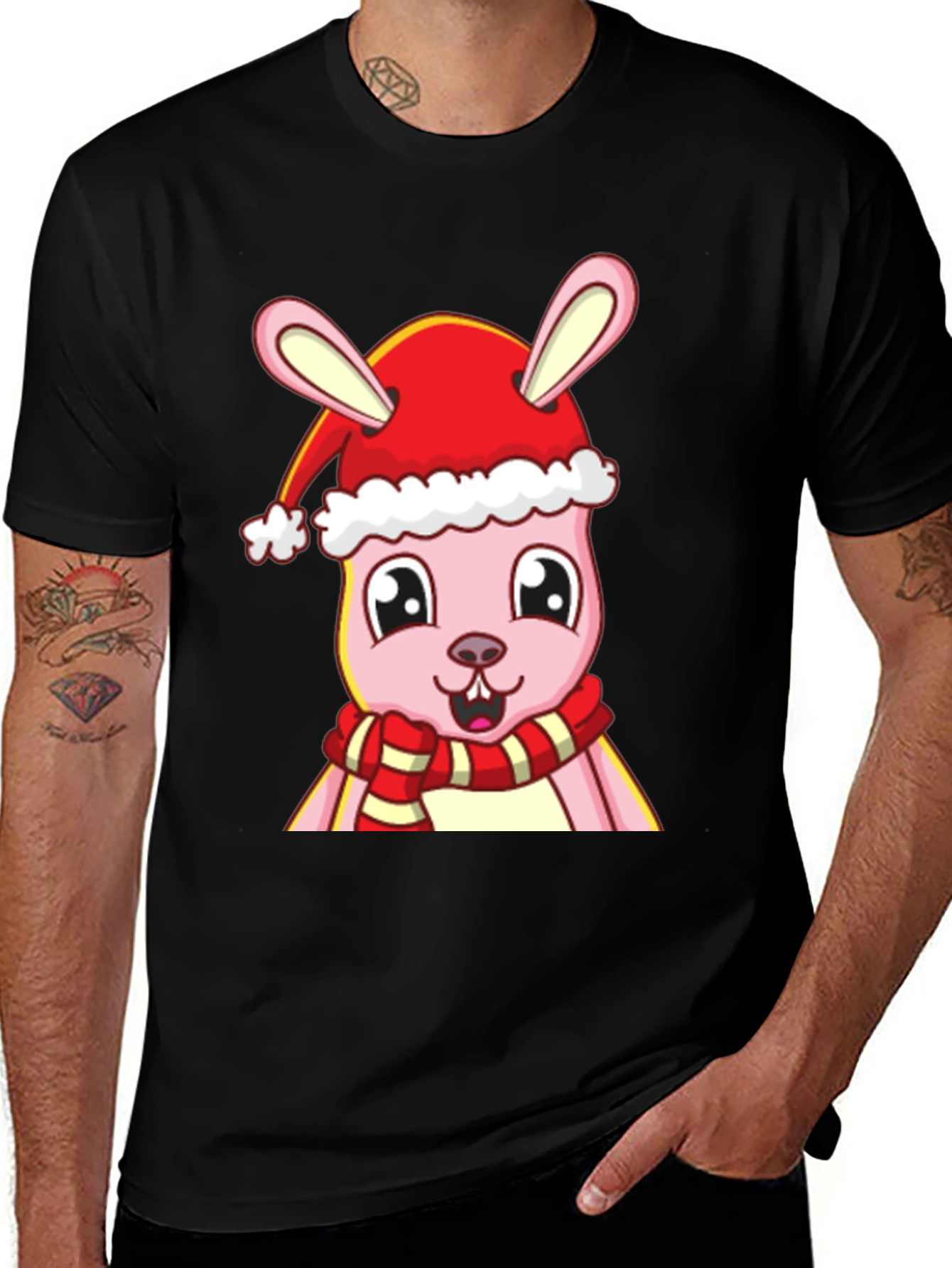 Festive Bunny Graphic Tee
