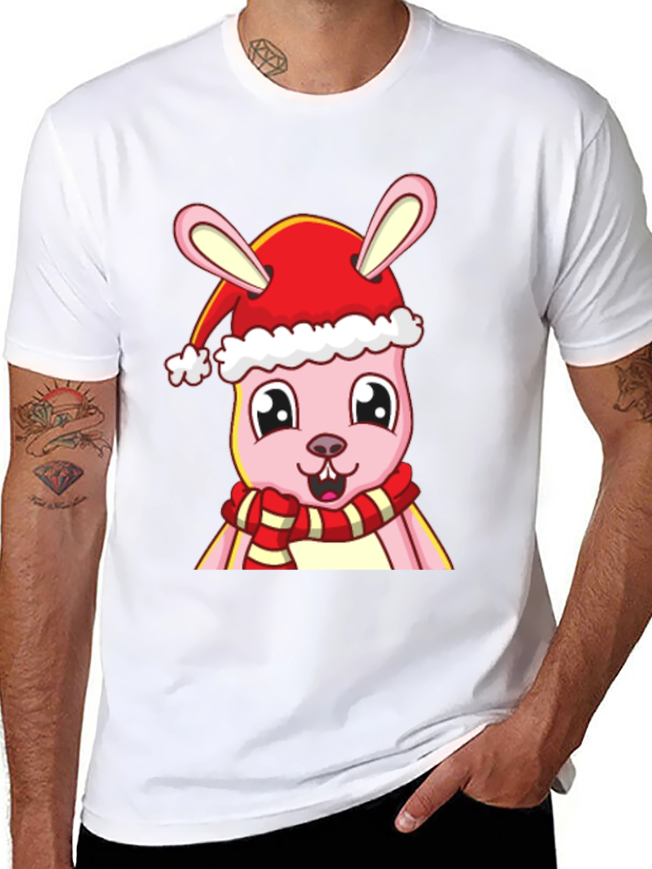Festive Bunny Graphic Tee