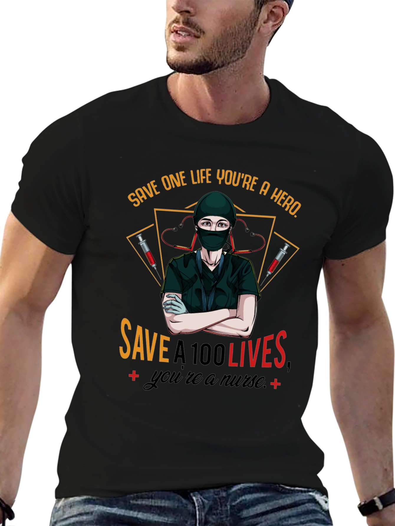 Hero Nurse T-Shirt - Save Lives