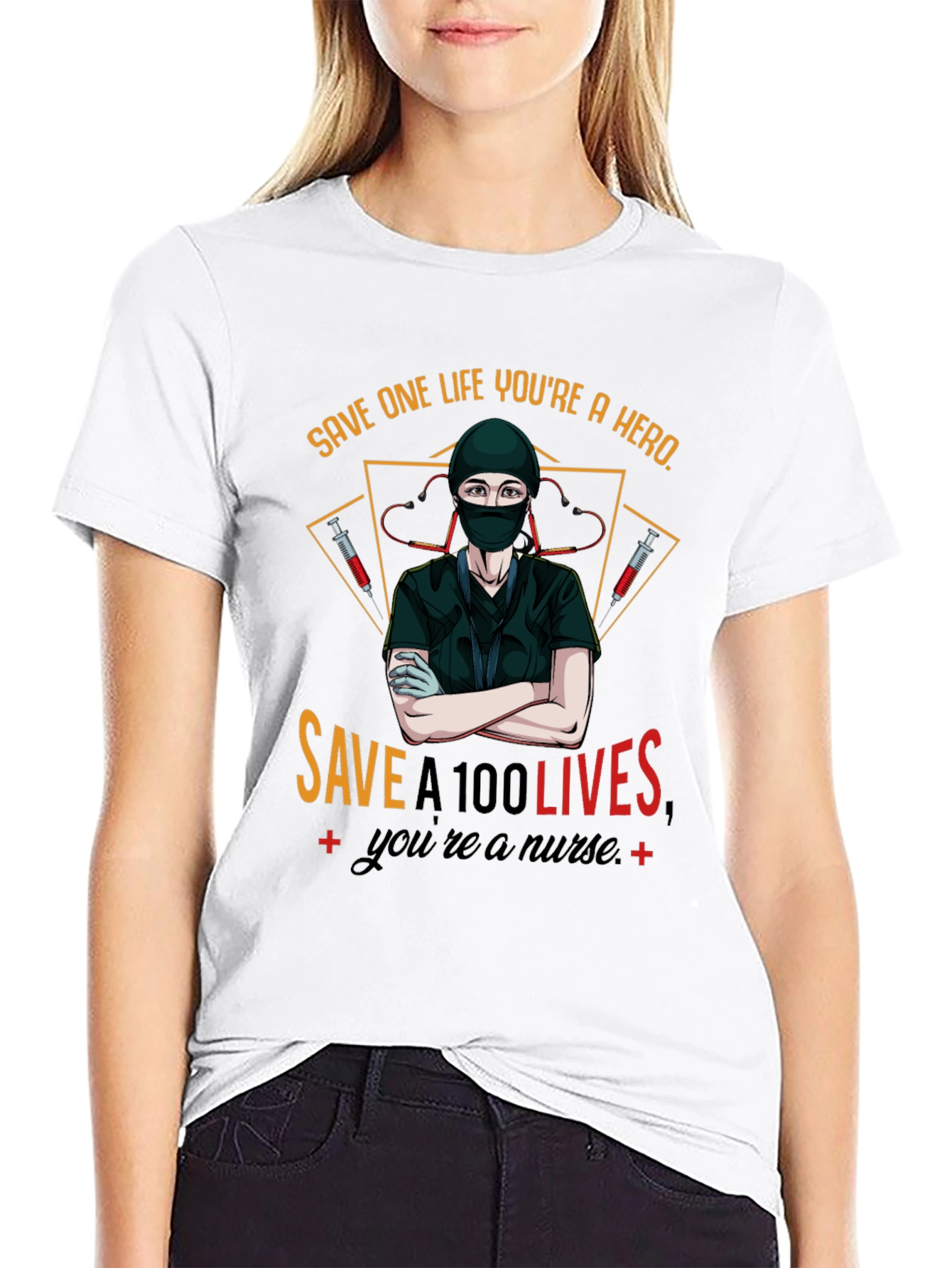 Hero Nurse T-Shirt - Save Lives