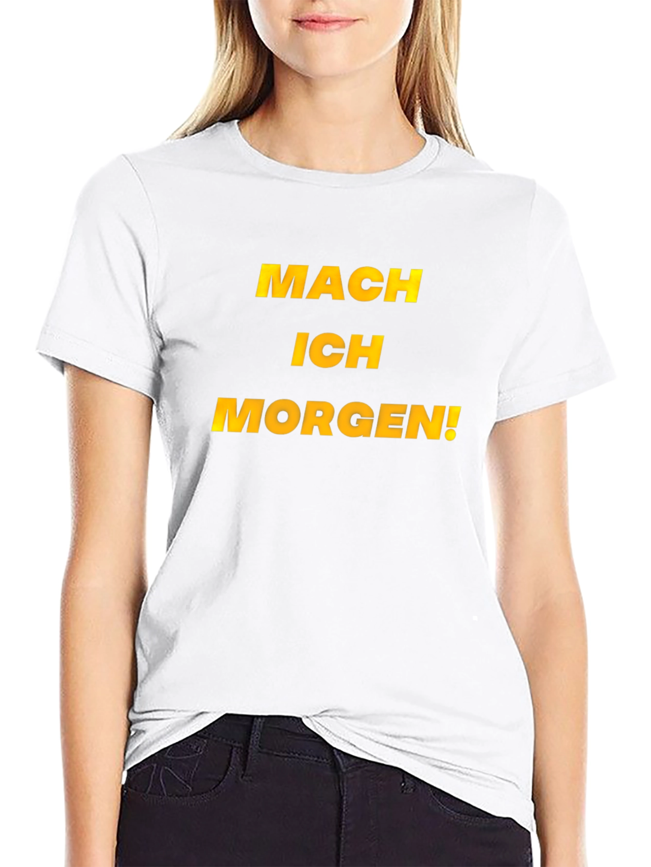 Mach Ich Morgen! Black Graphic Tee