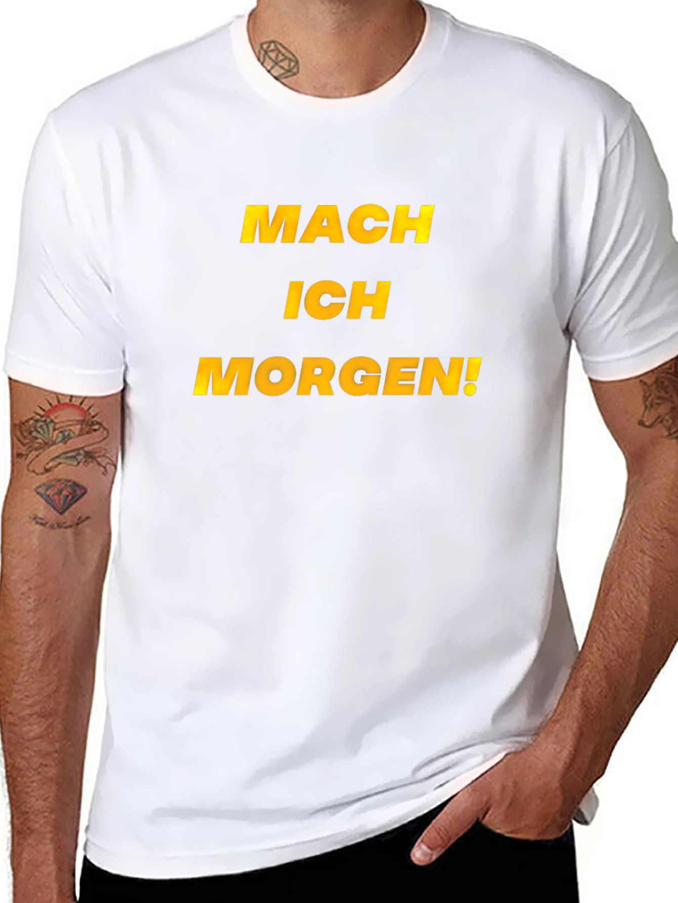 Mach Ich Morgen! Black Graphic Tee