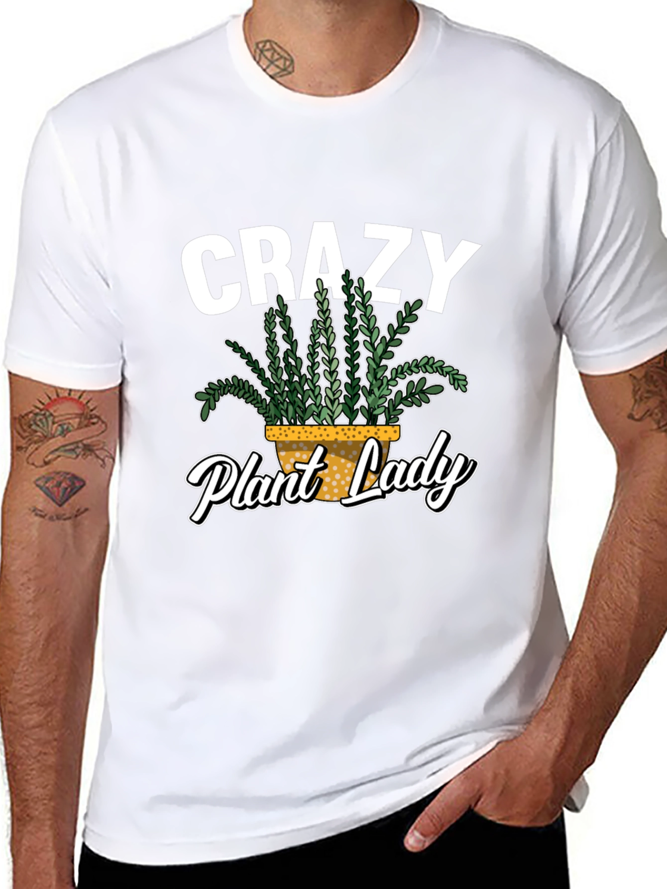 Crazy Plant Lady Graphic T-Shirt
