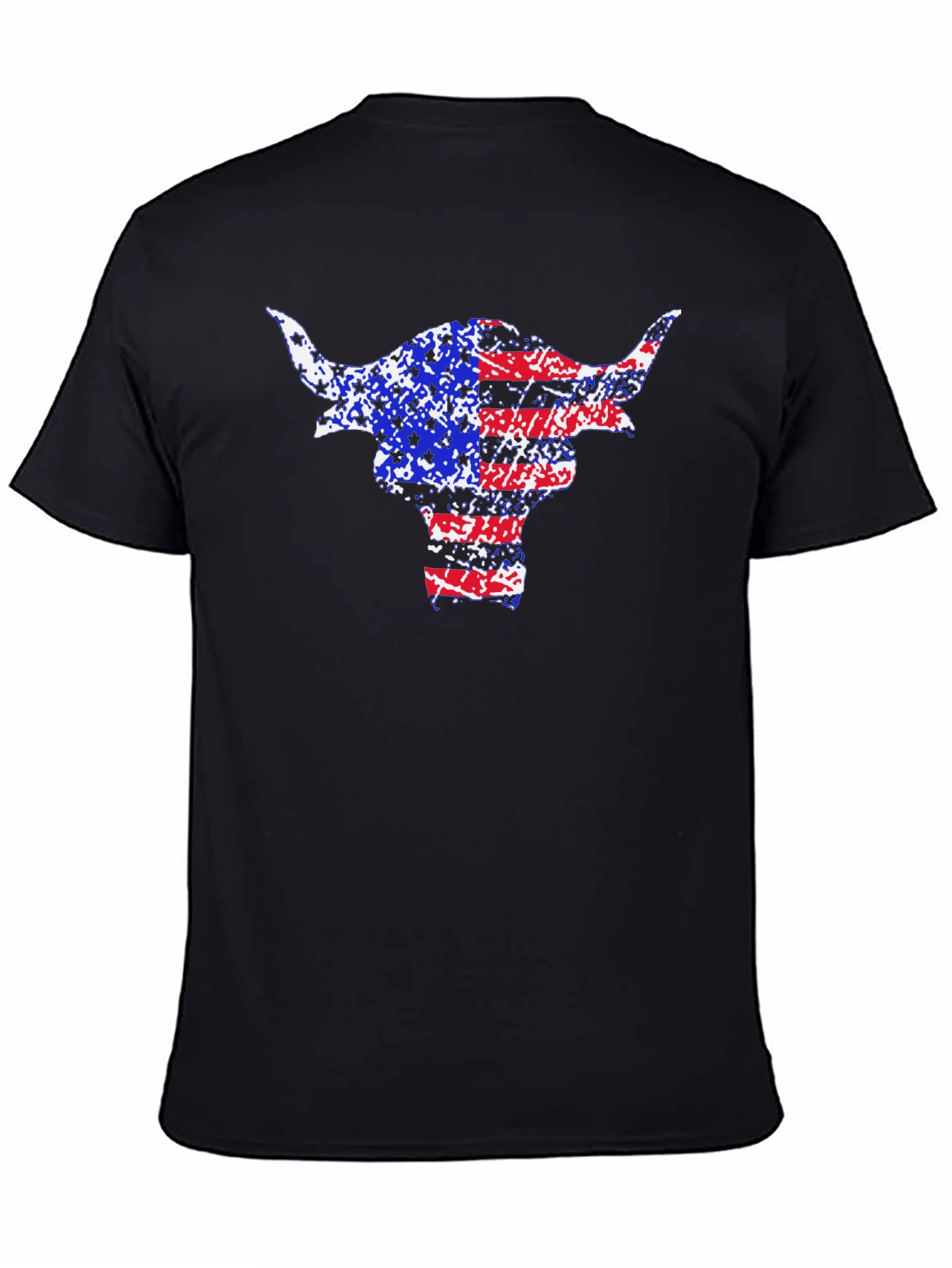 American Flag Bull Graphic Tee