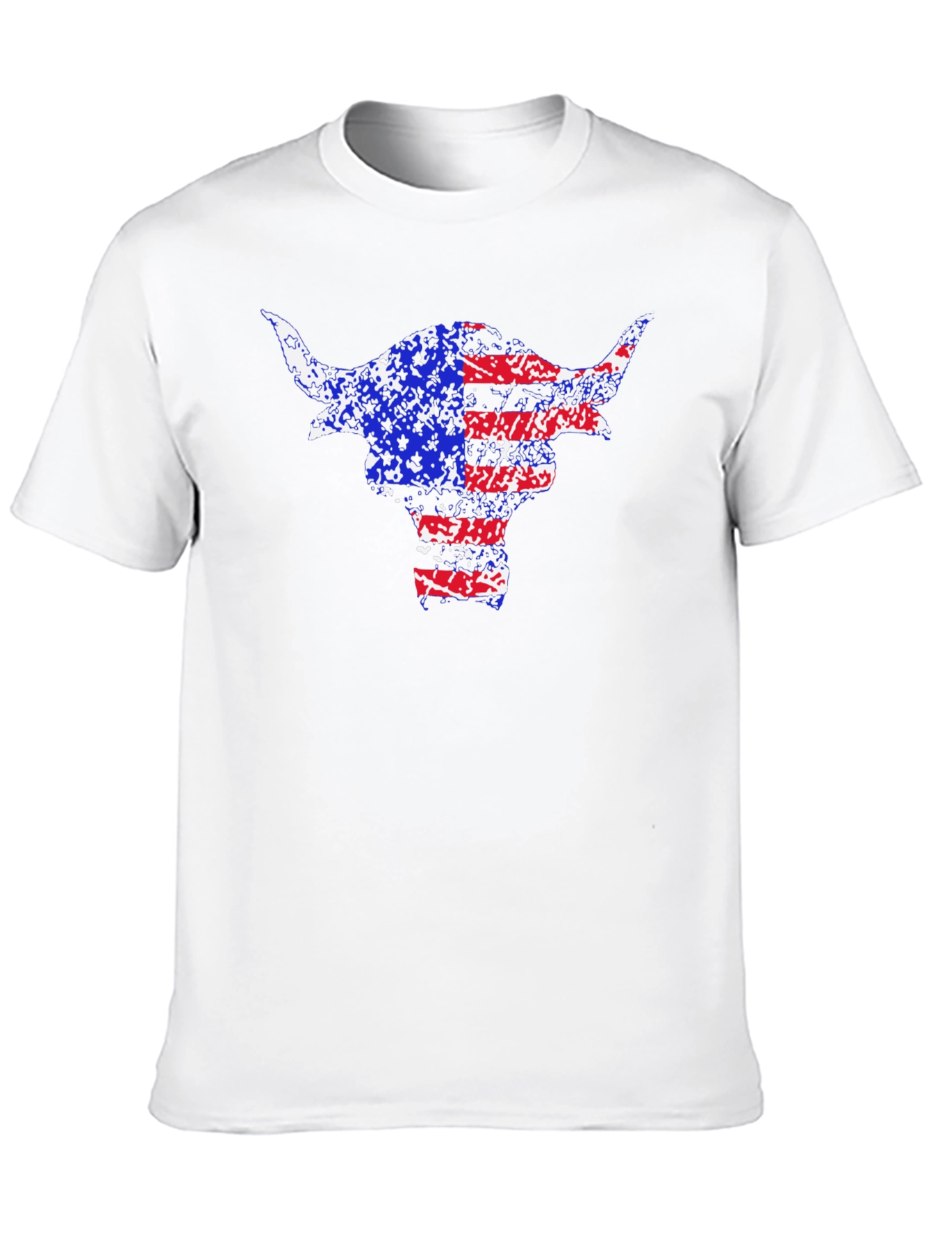American Flag Bull Graphic Tee