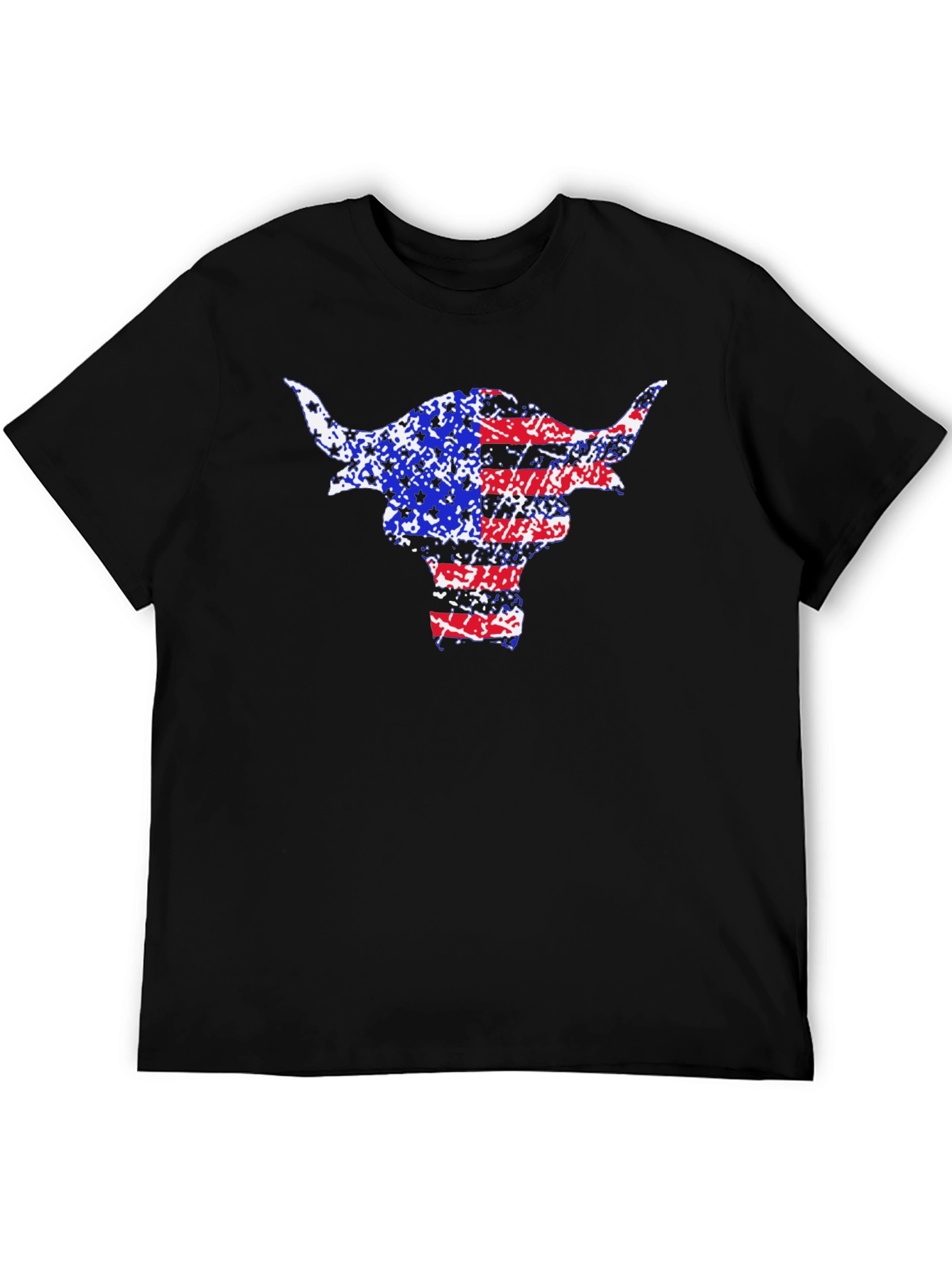 American Flag Bull Graphic Tee