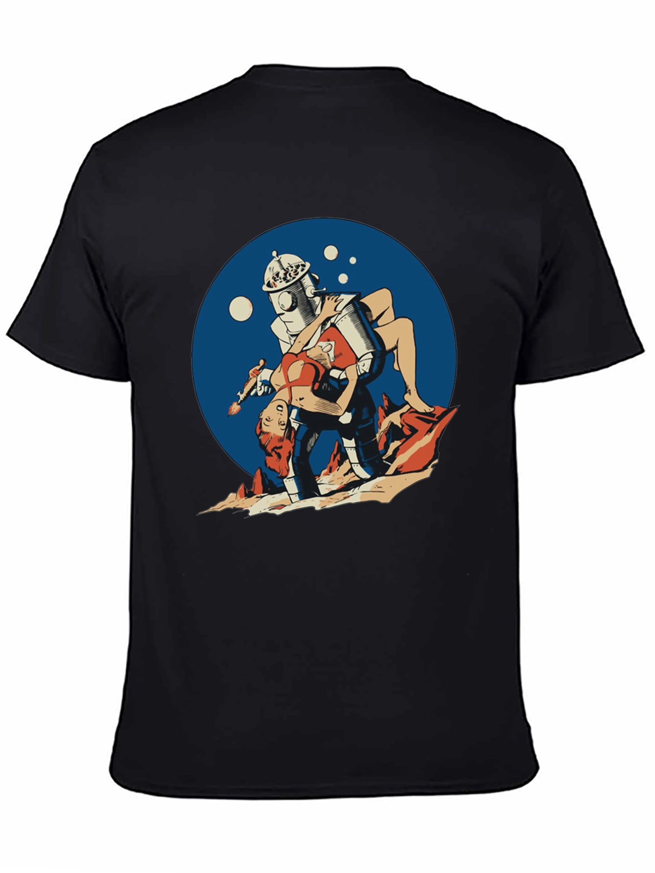 Retro Robot Pin-Up T-Shirt