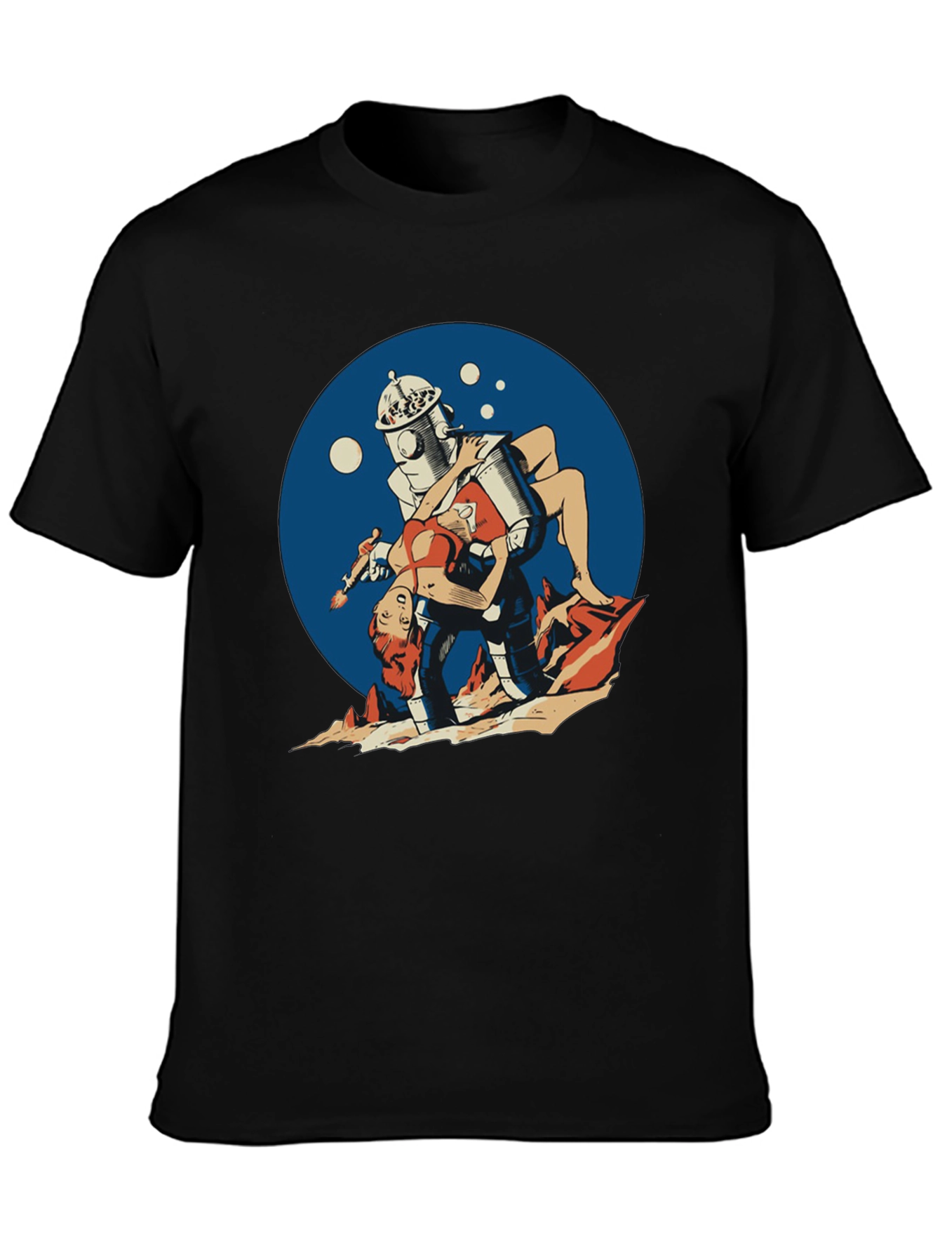 Retro Robot Pin-Up T-Shirt