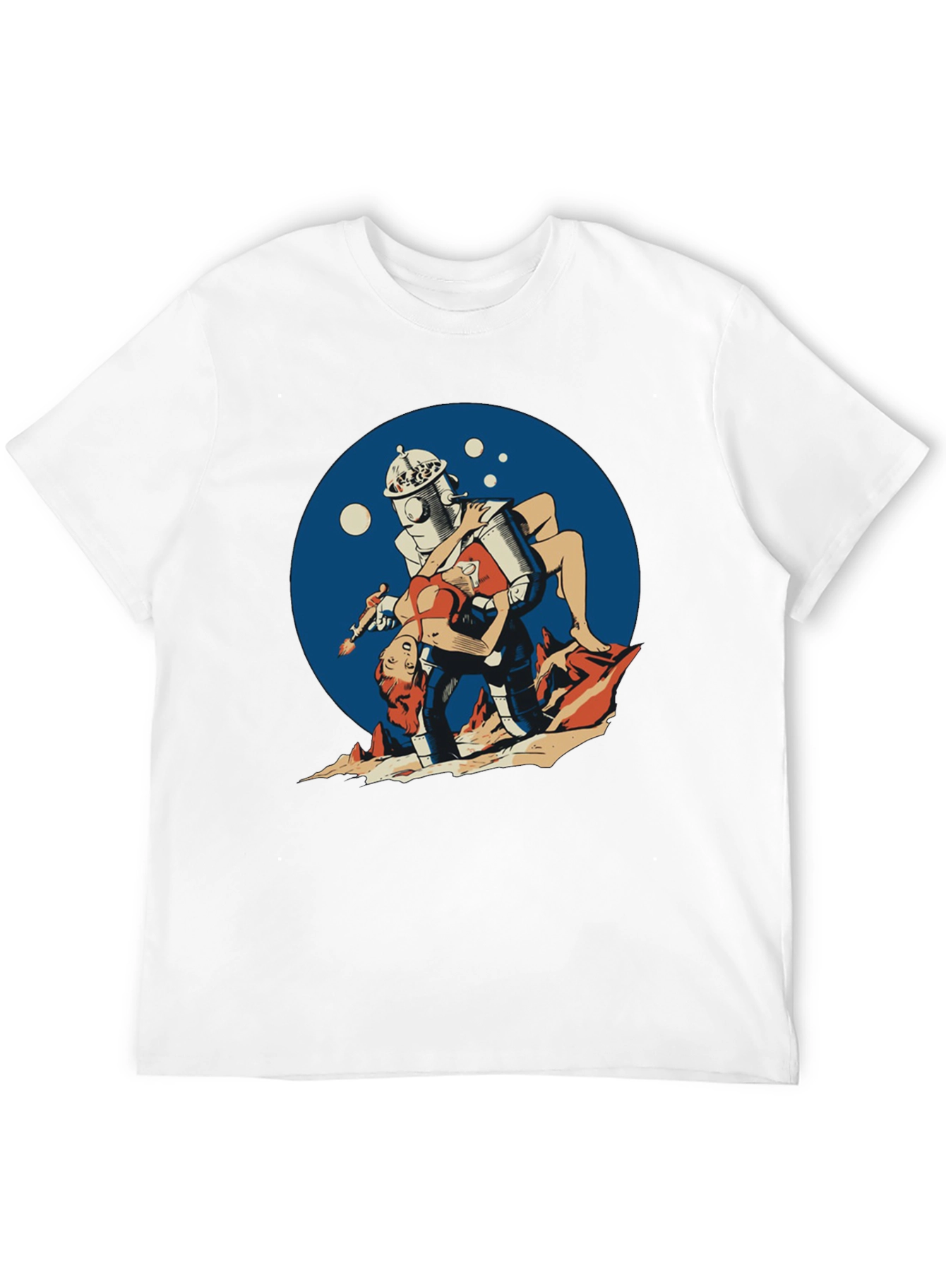 Retro Robot Pin-Up T-Shirt
