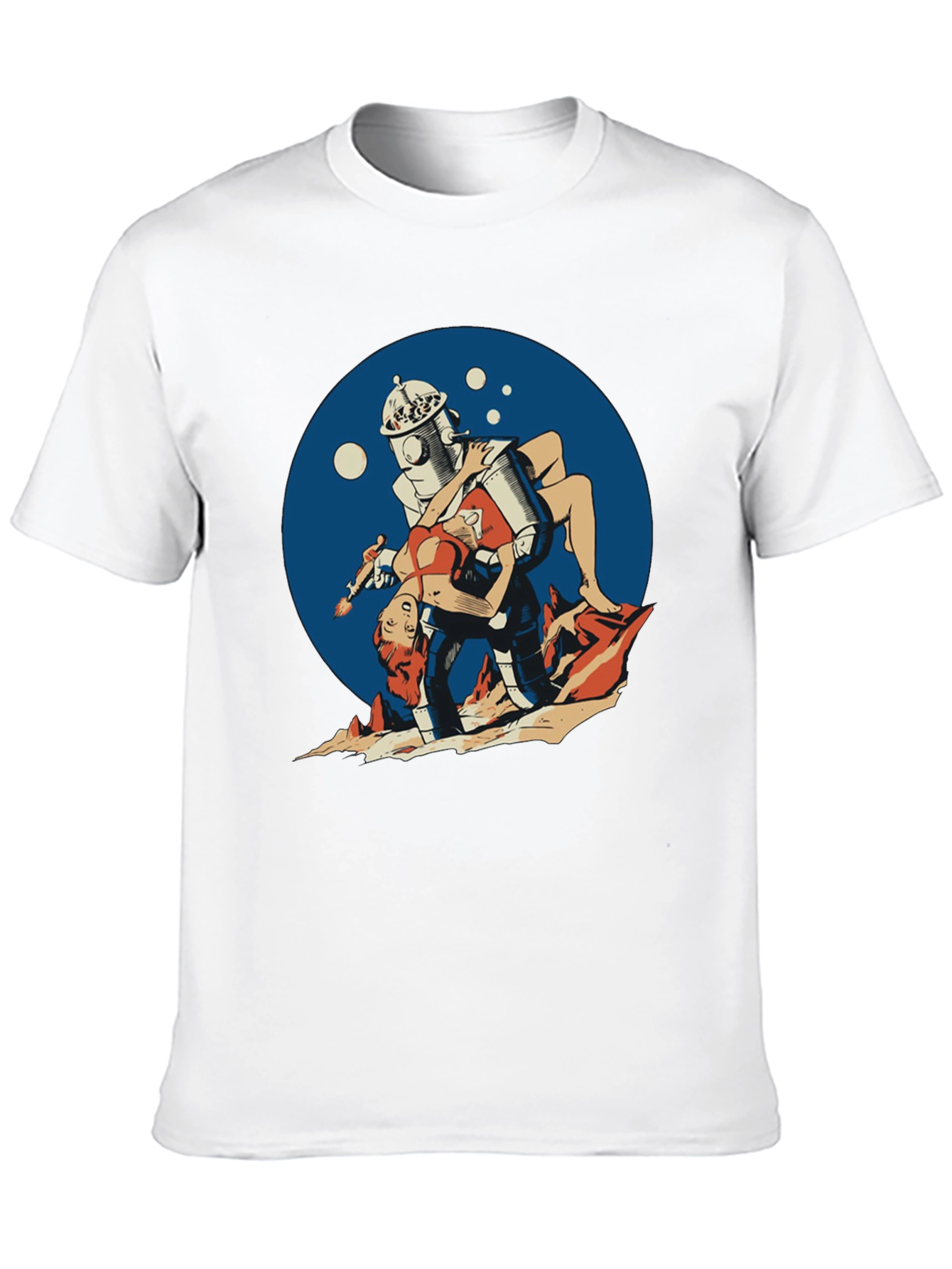 Retro Robot Pin-Up T-Shirt