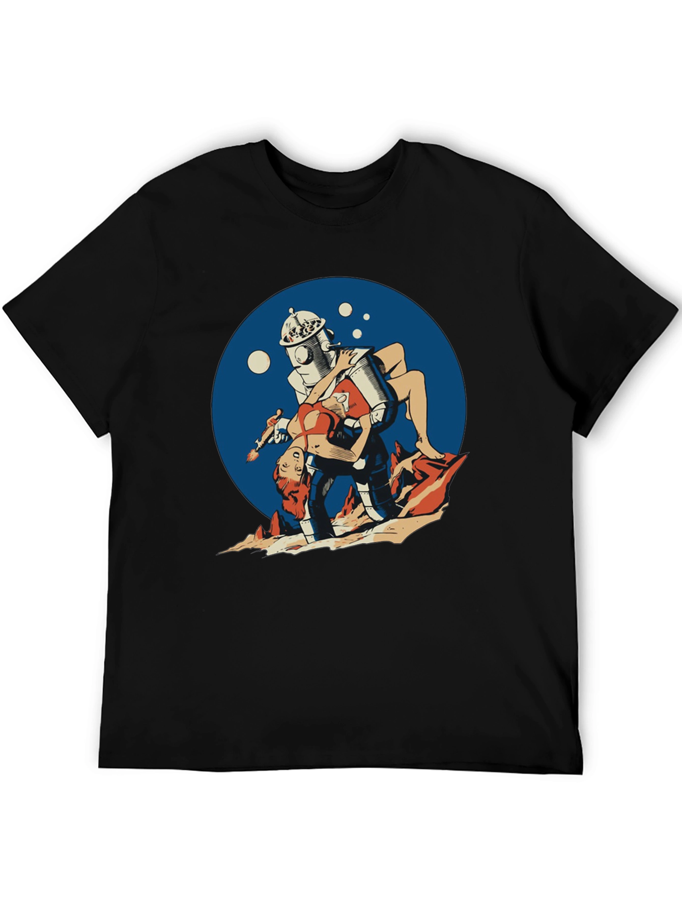 Retro Robot Pin-Up T-Shirt