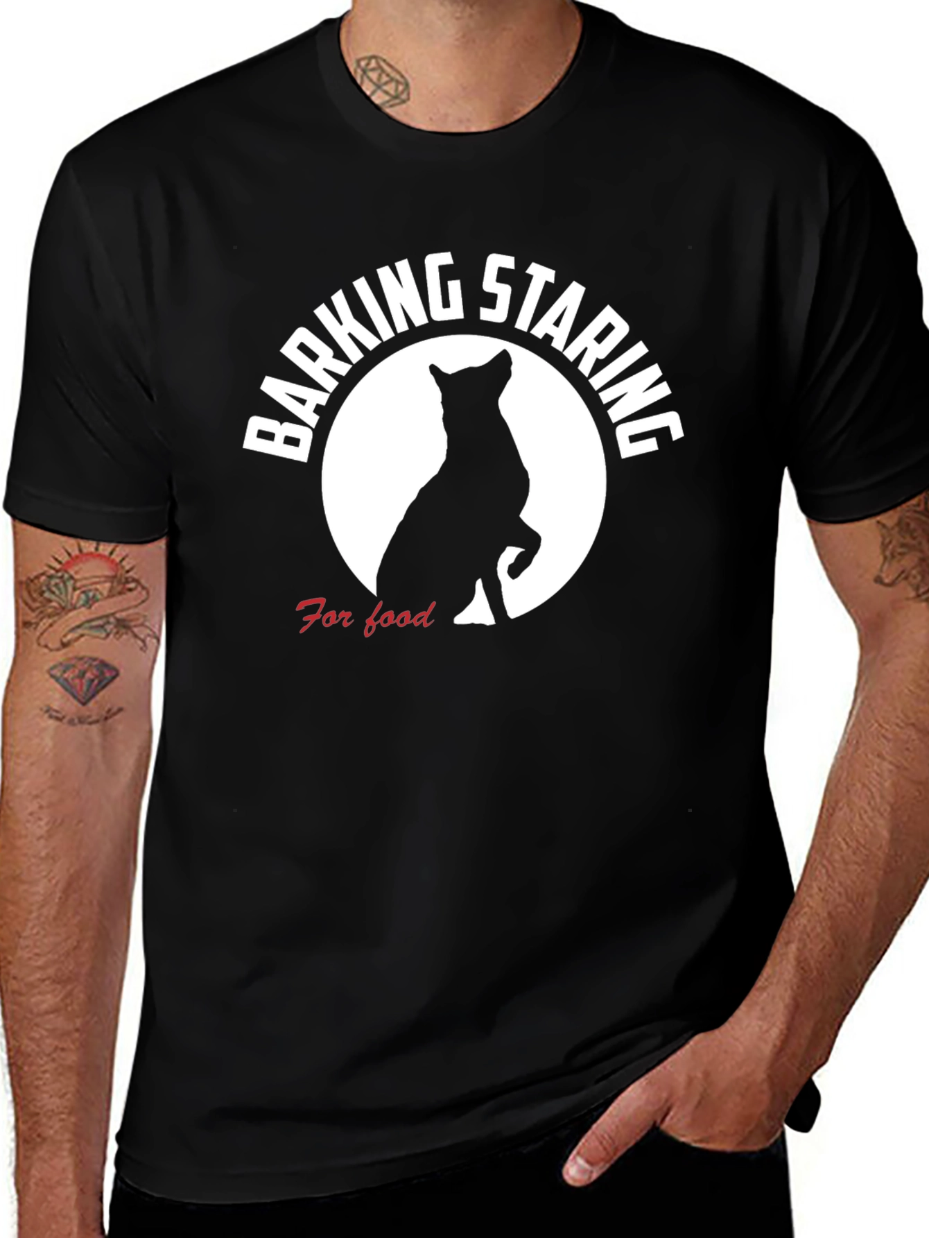 Barking Staring For Food Dog T-Shirt