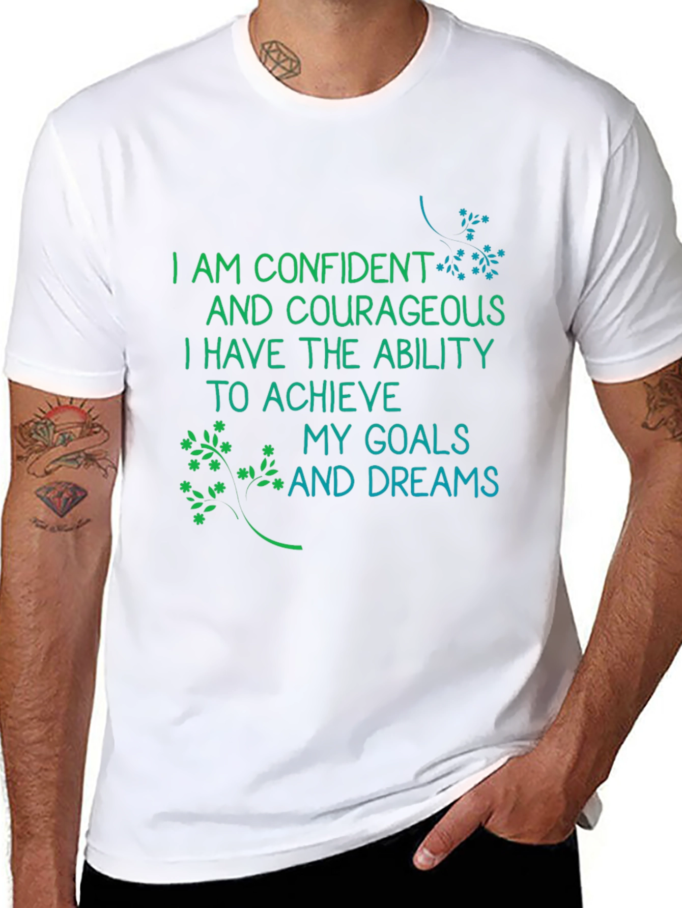 Confident and Courageous Achieve Your Dreams T-Shirt