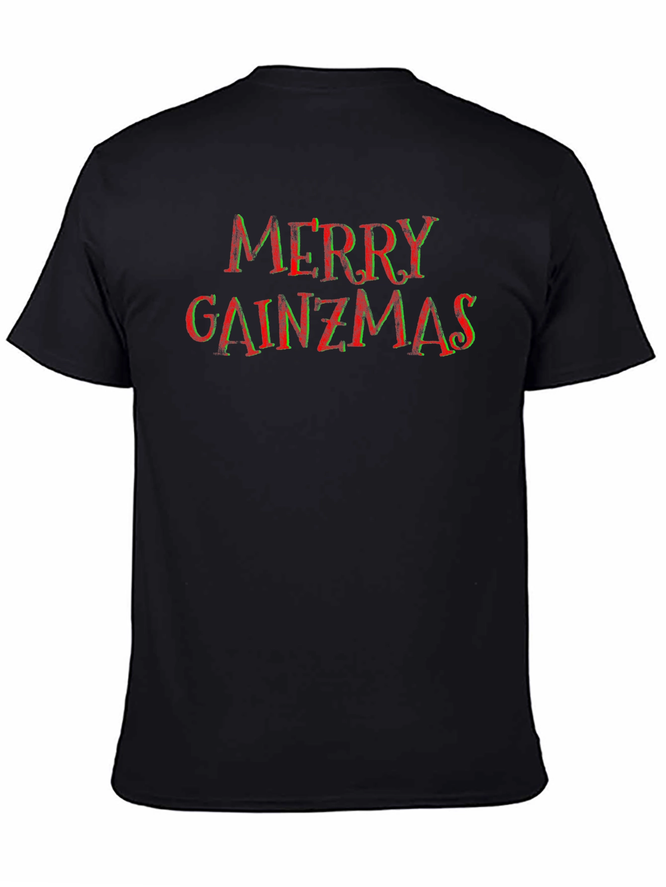 Merry Gainzmas Black T-Shirt - Fitness Holiday Apparel
