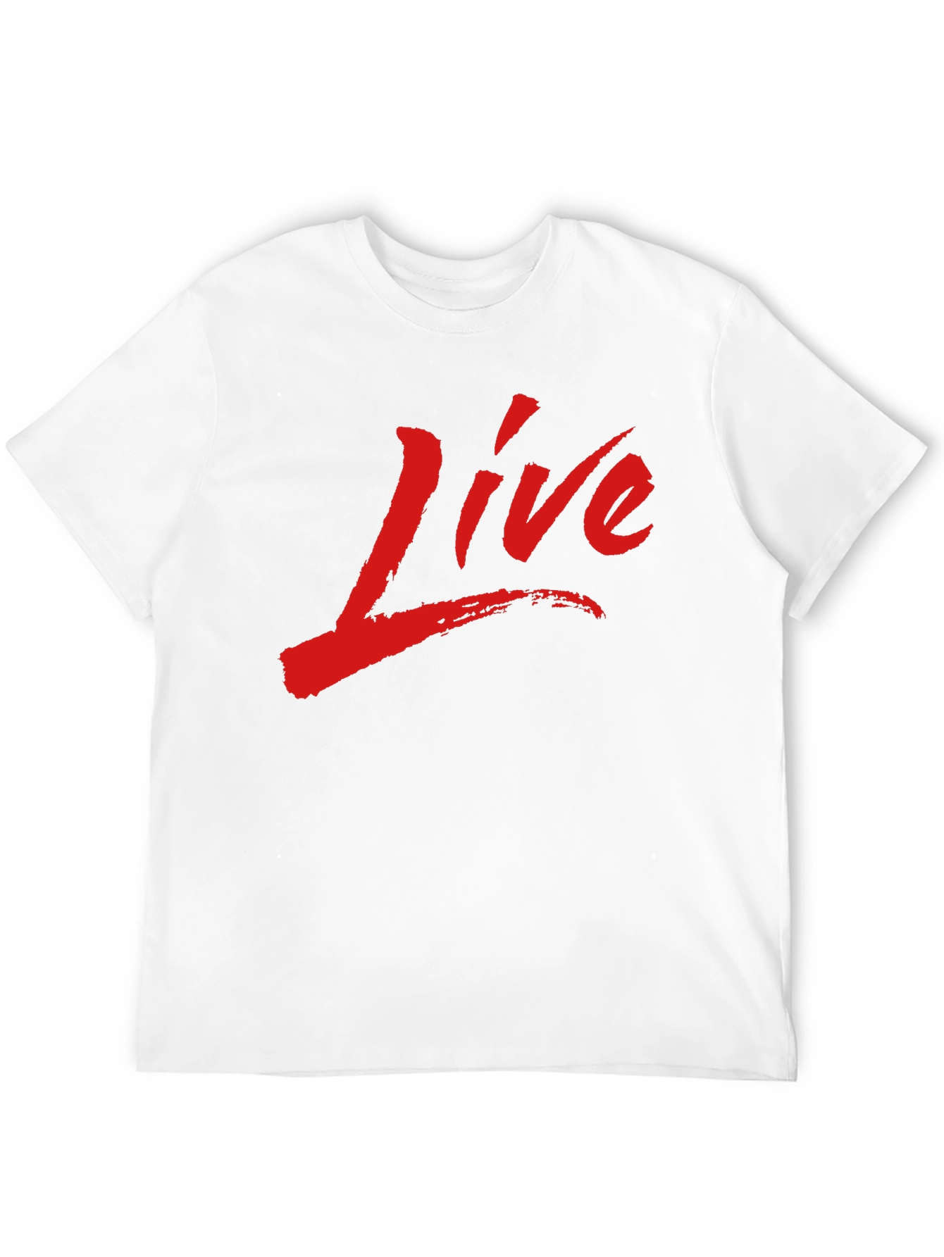 Live Graphic Print Black T-Shirt