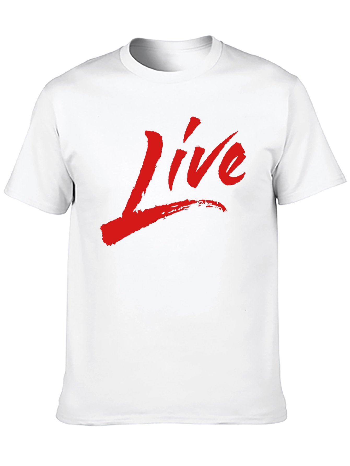 Live Graphic Print Black T-Shirt