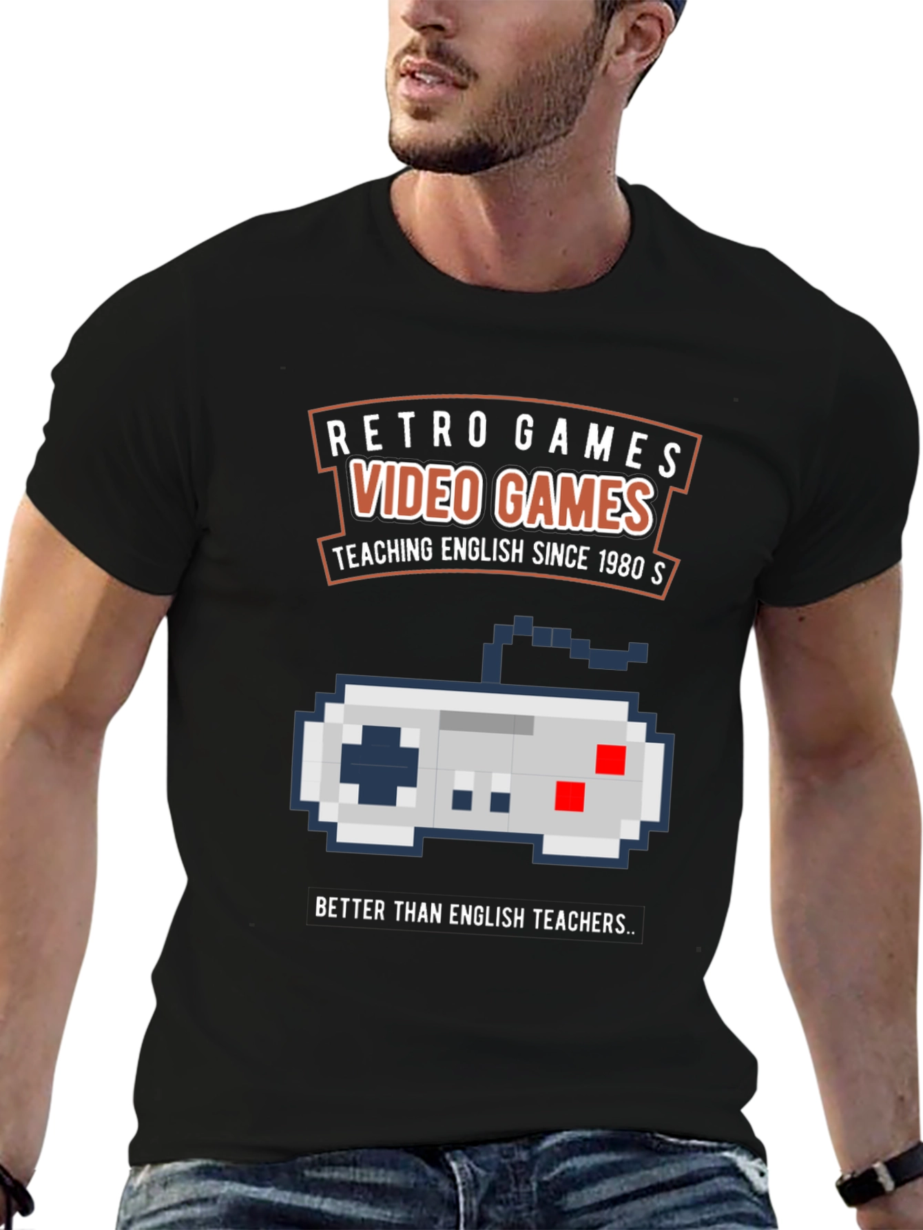 Retro Video Games T-Shirt - English Teacher