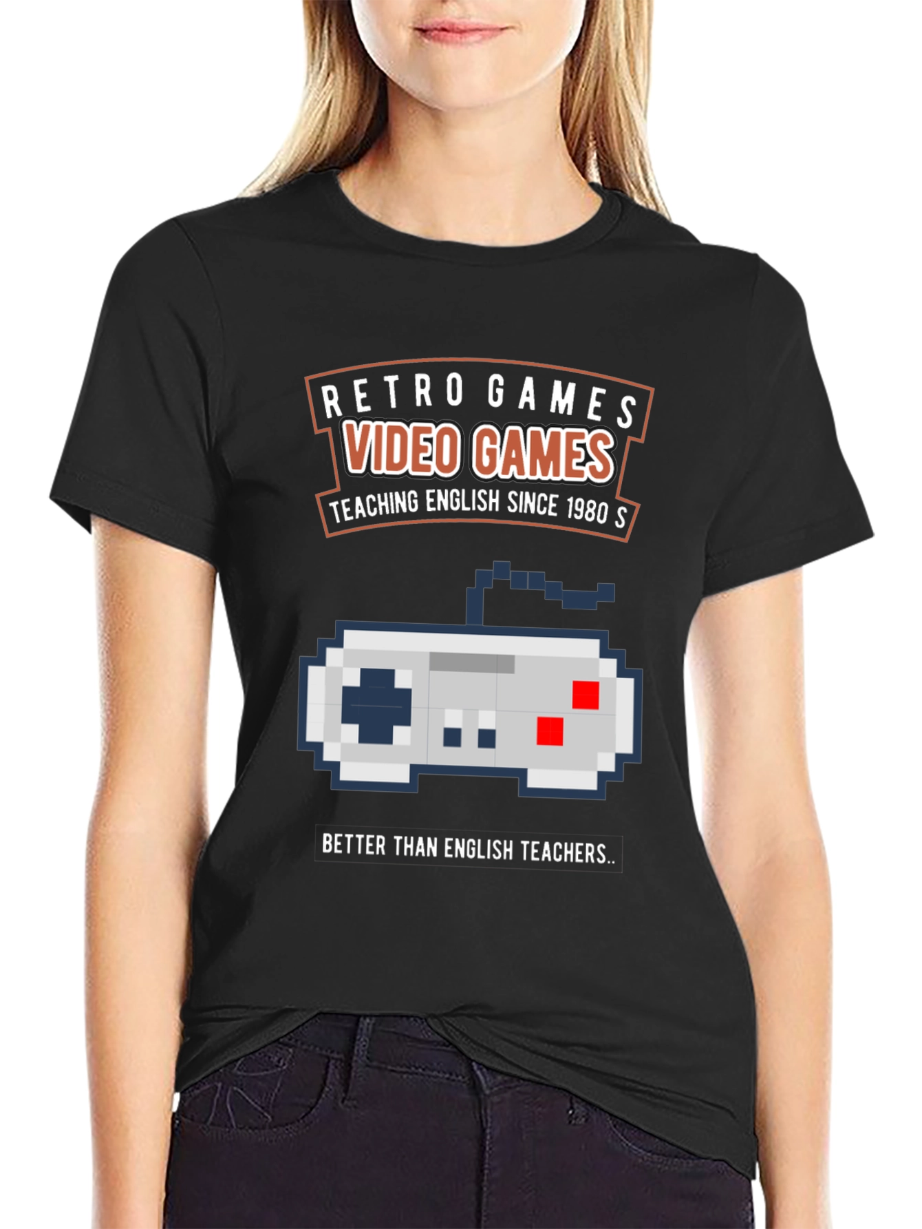 Retro Video Games T-Shirt - English Teacher