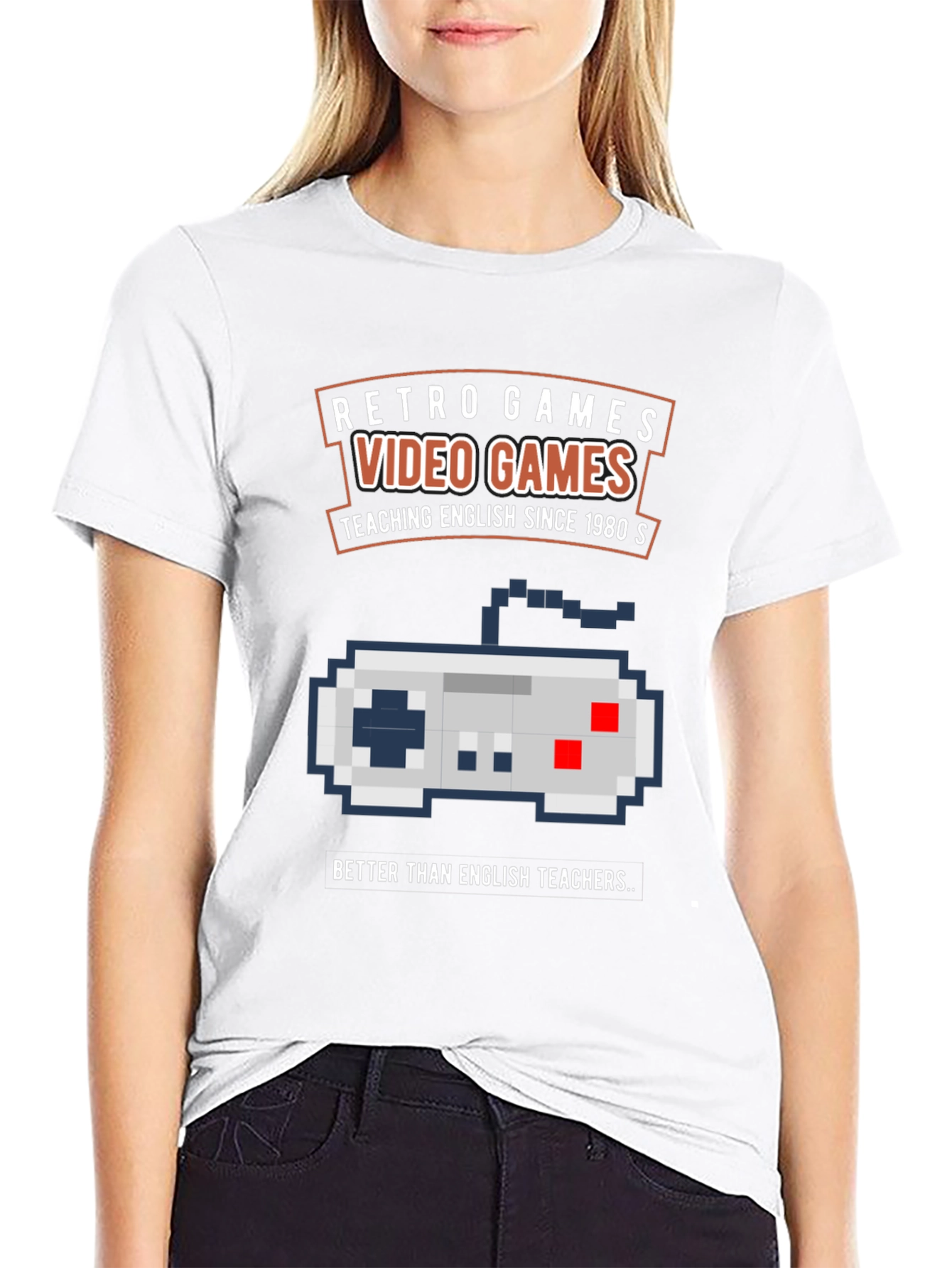Retro Video Games T-Shirt - English Teacher