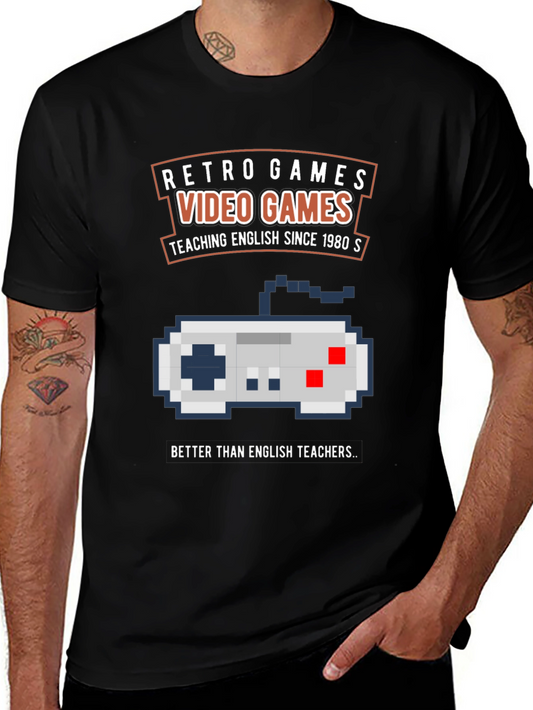 Retro Video Games T-Shirt - English Teacher