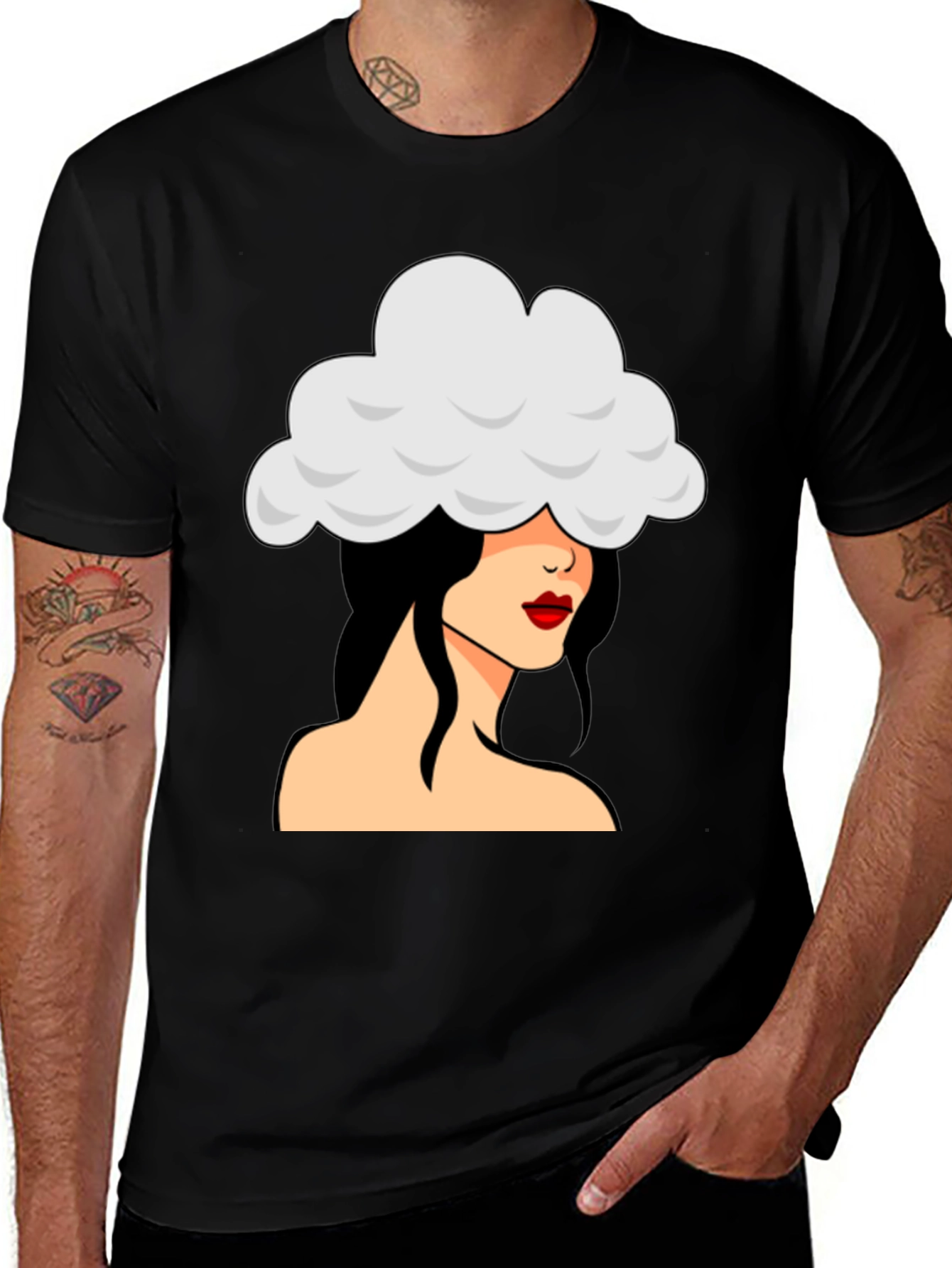 Cloud Head T-Shirt - Unique Graphic Tee