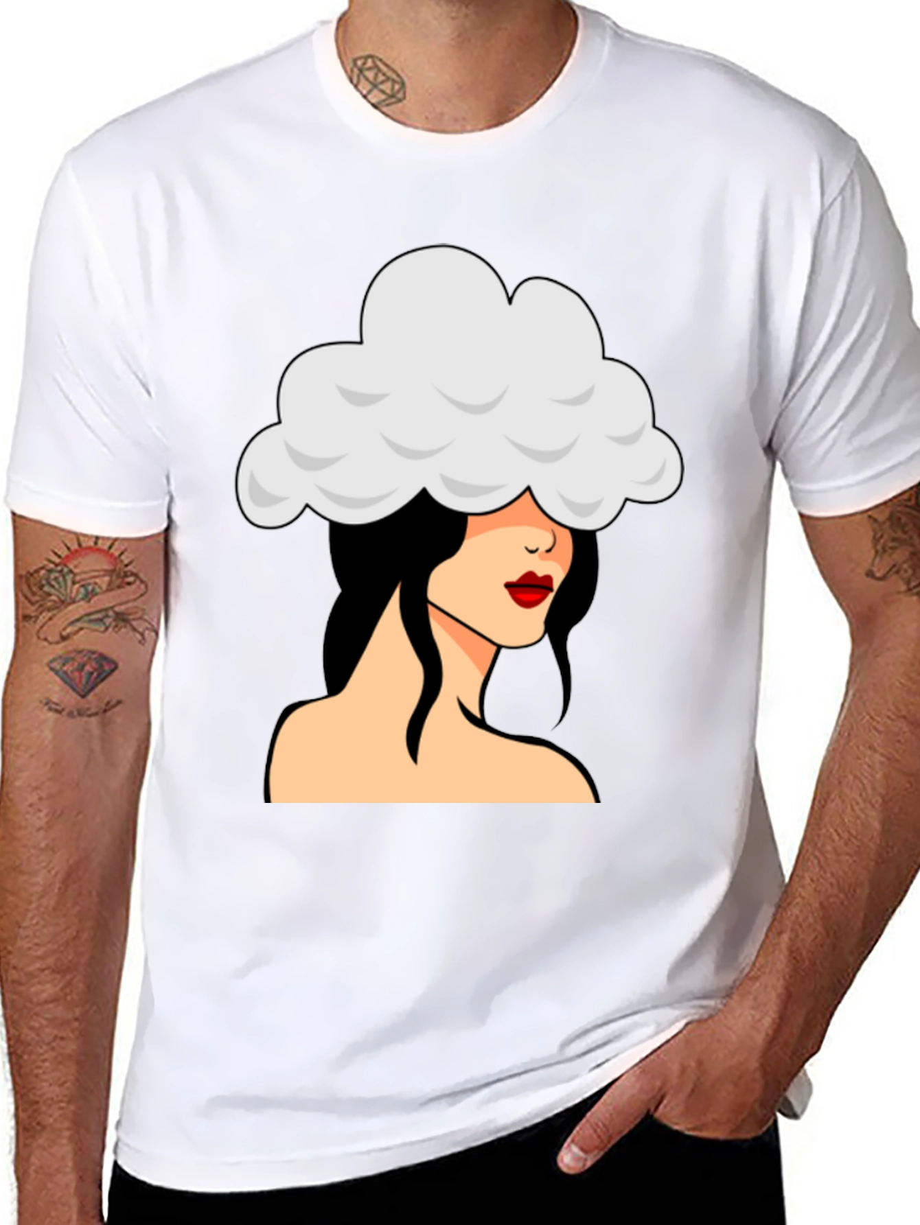 Cloud Head T-Shirt - Unique Graphic Tee