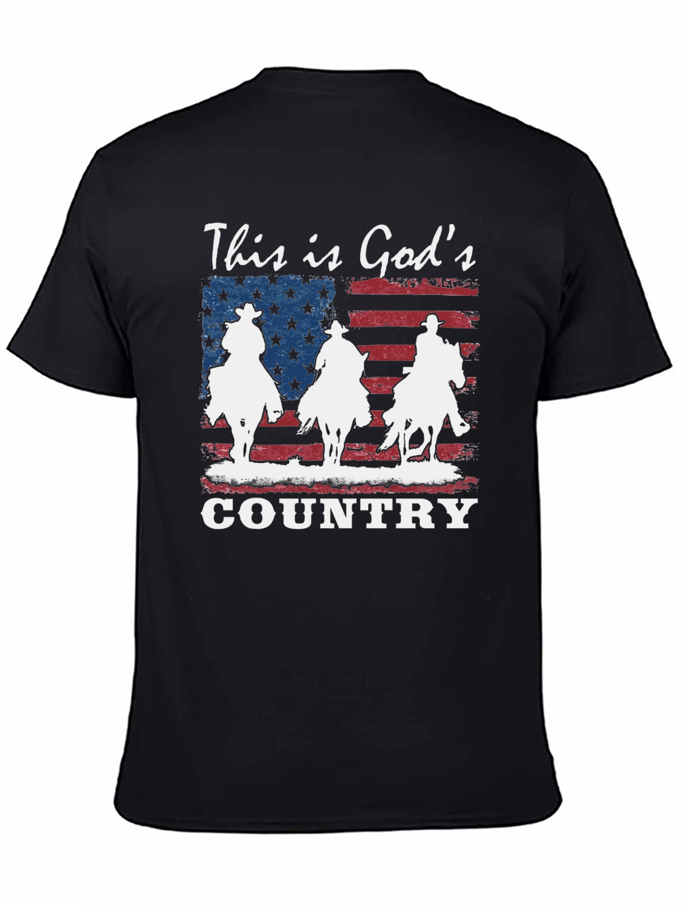 Gods Country Patriotic Graphic T-Shirt