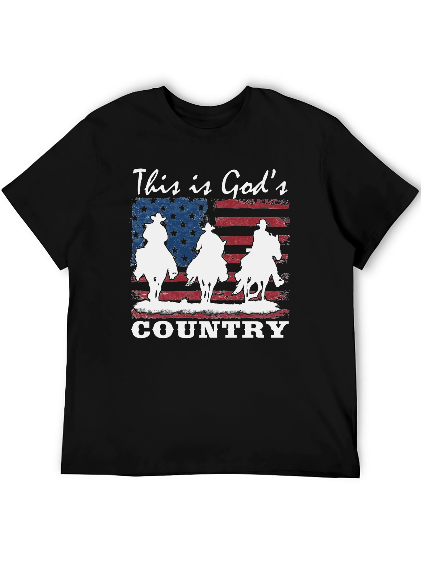 Gods Country Patriotic Graphic T-Shirt