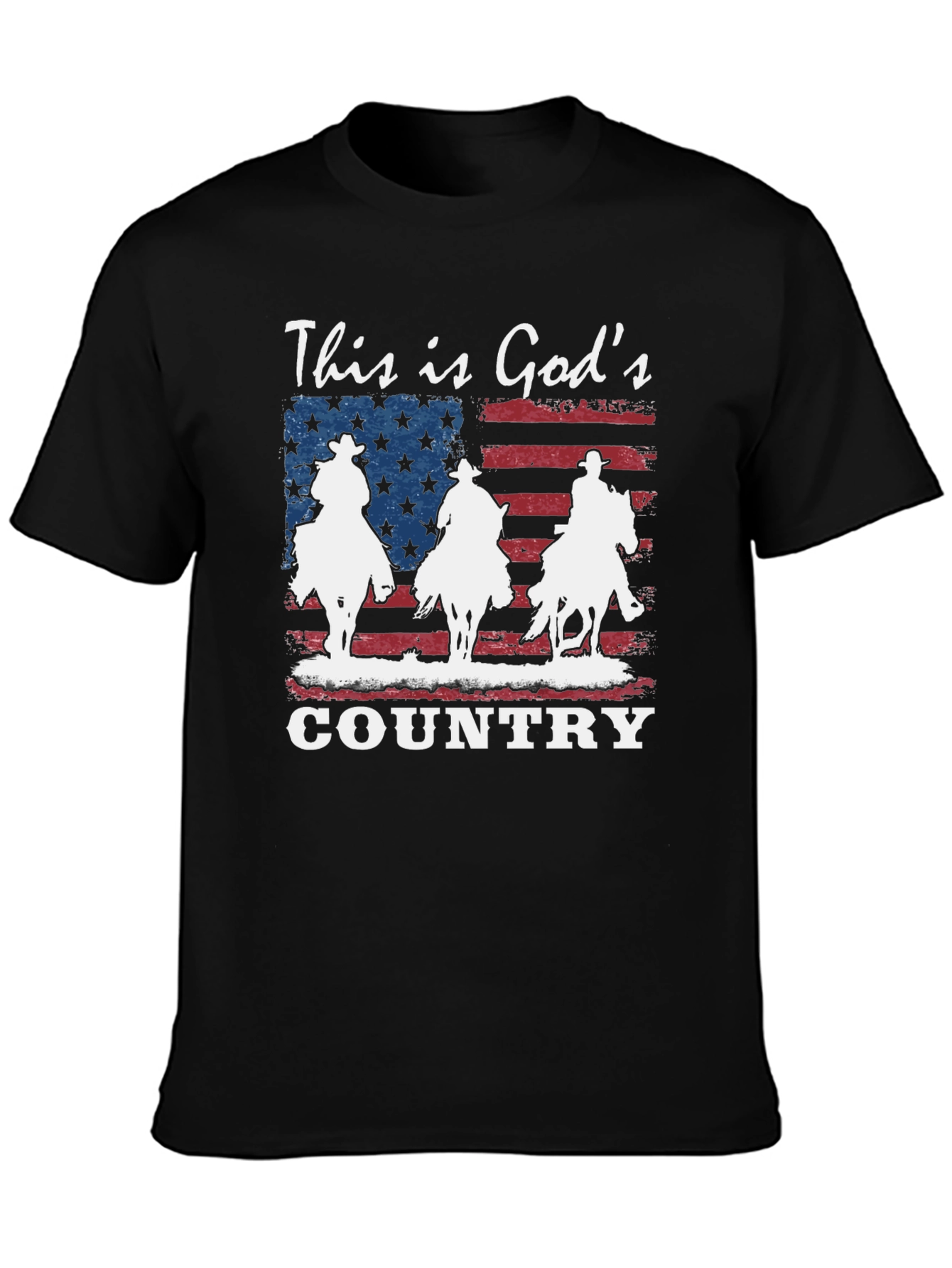 Gods Country Patriotic Graphic T-Shirt