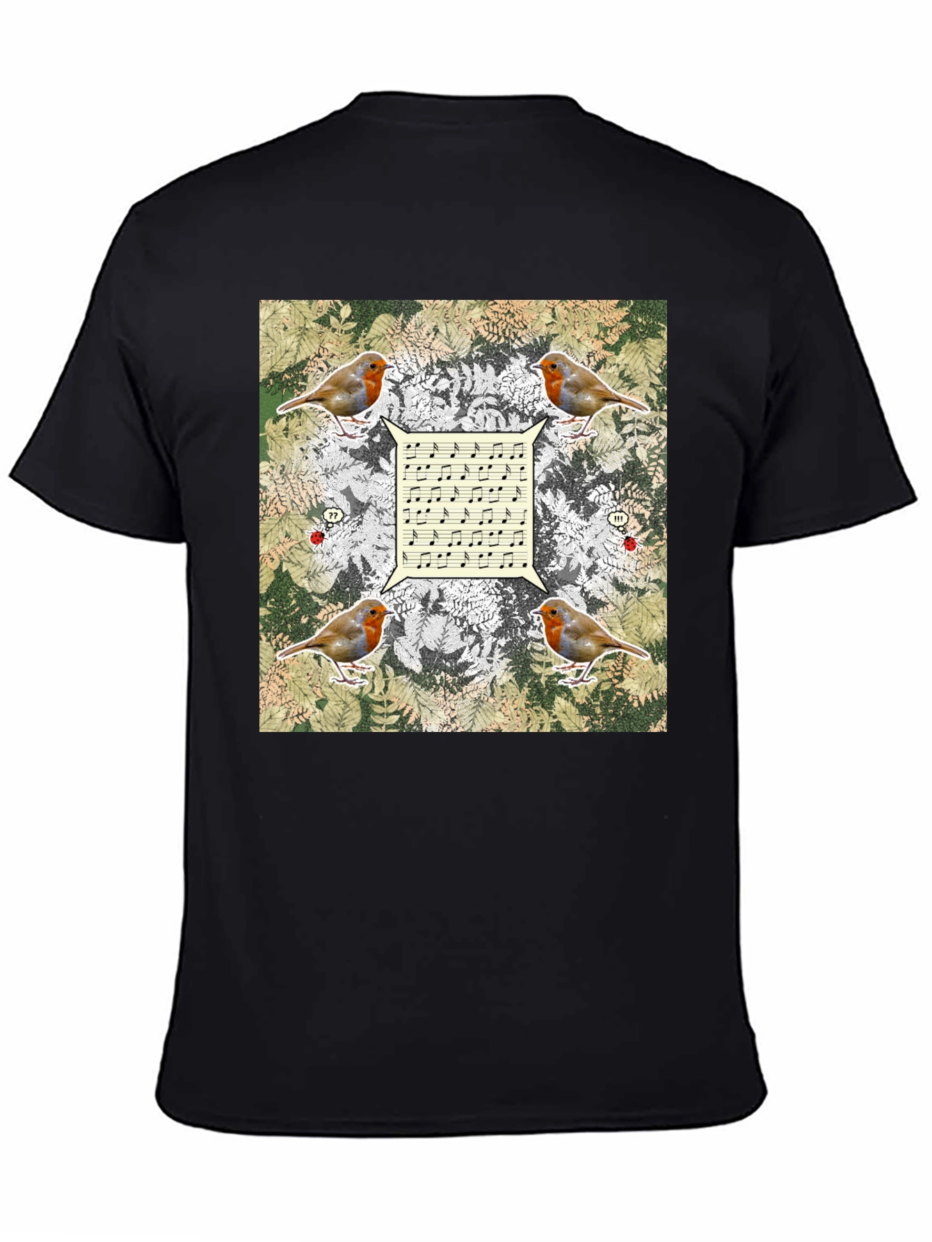 Robin Music Notes T-Shirt