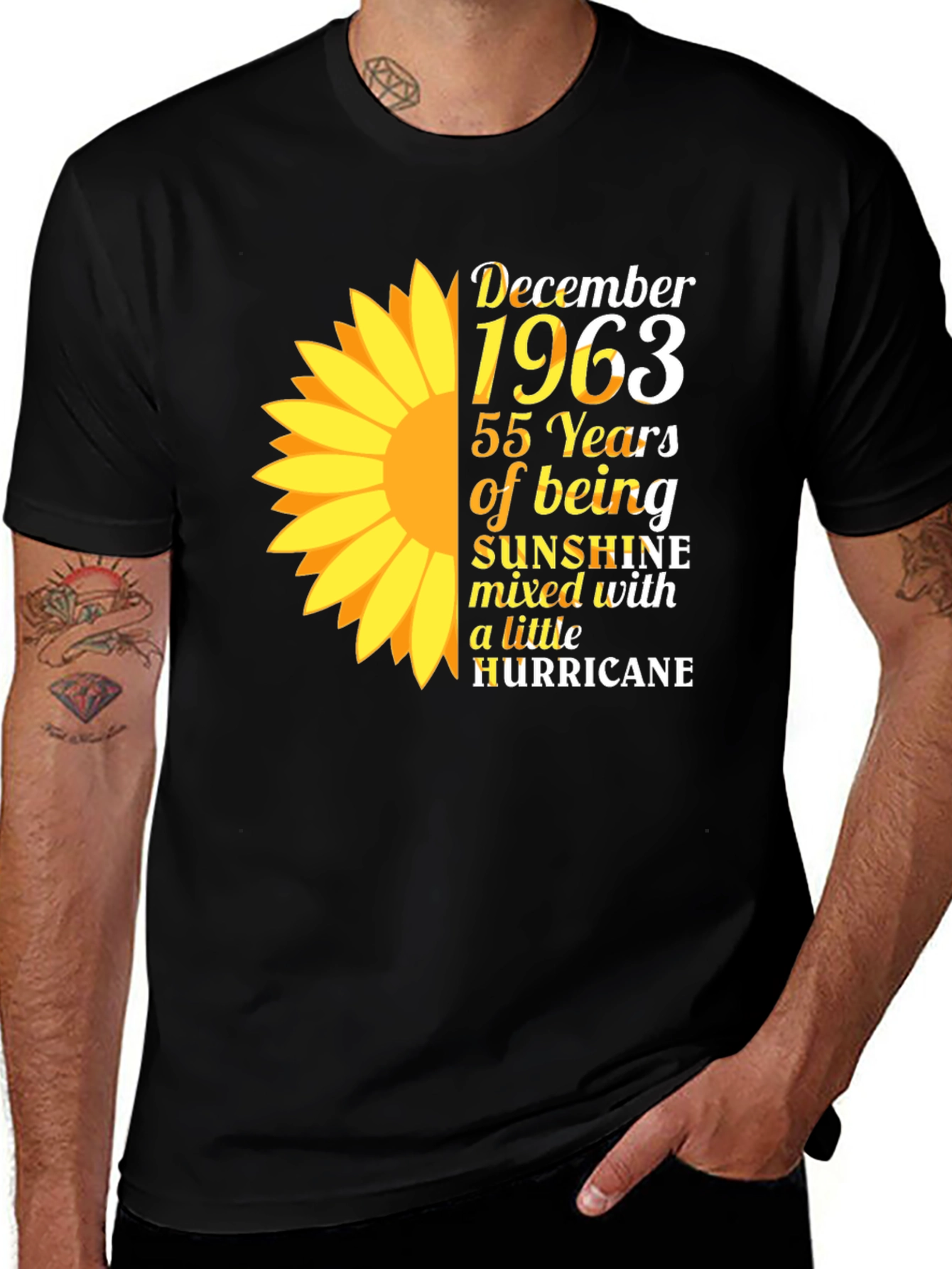 December 1963 Sunflower Graphic T-Shirt