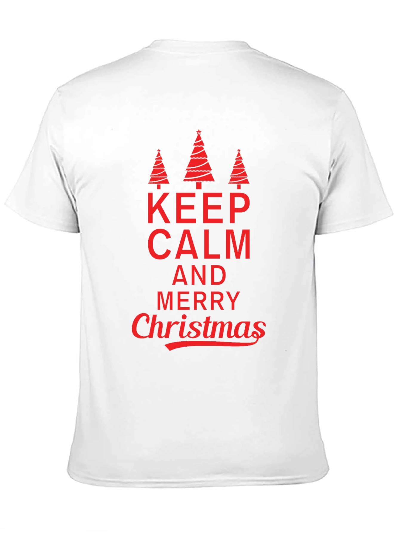 Keep Calm & Merry Christmas Graphic Tee