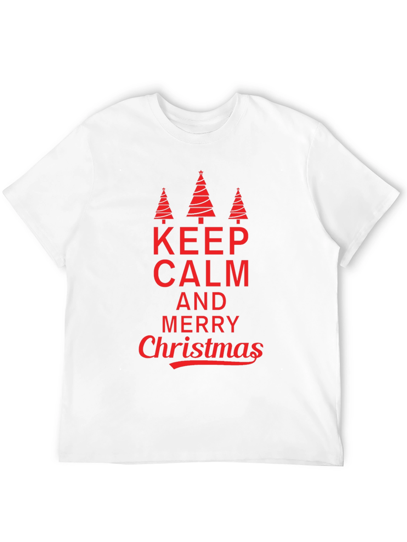 Keep Calm & Merry Christmas Graphic Tee