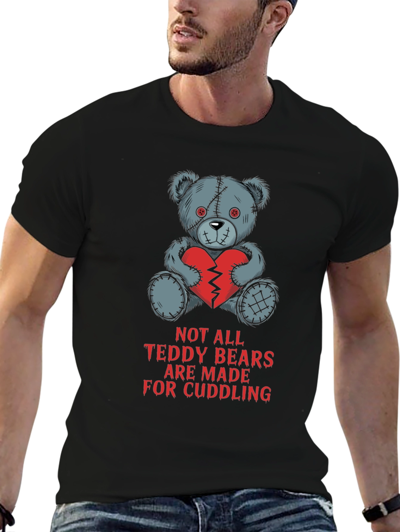 Edgy Teddy Bear T-Shirt - Not for Cuddling