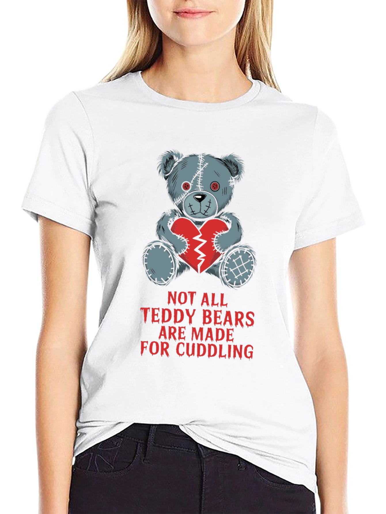 Edgy Teddy Bear T-Shirt - Not for Cuddling