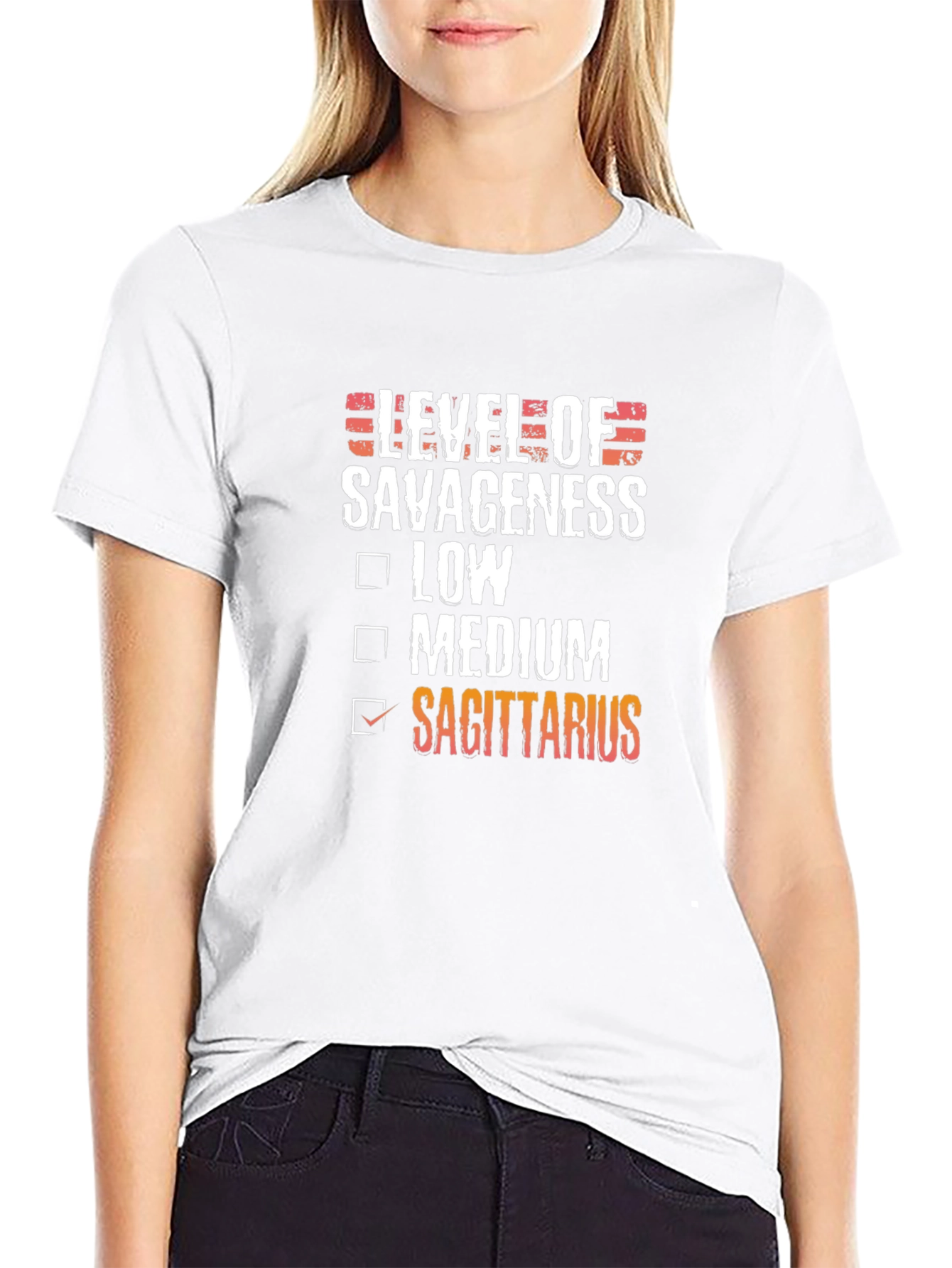 Sagittarius Level of Savageness Zodiac T-Shirt