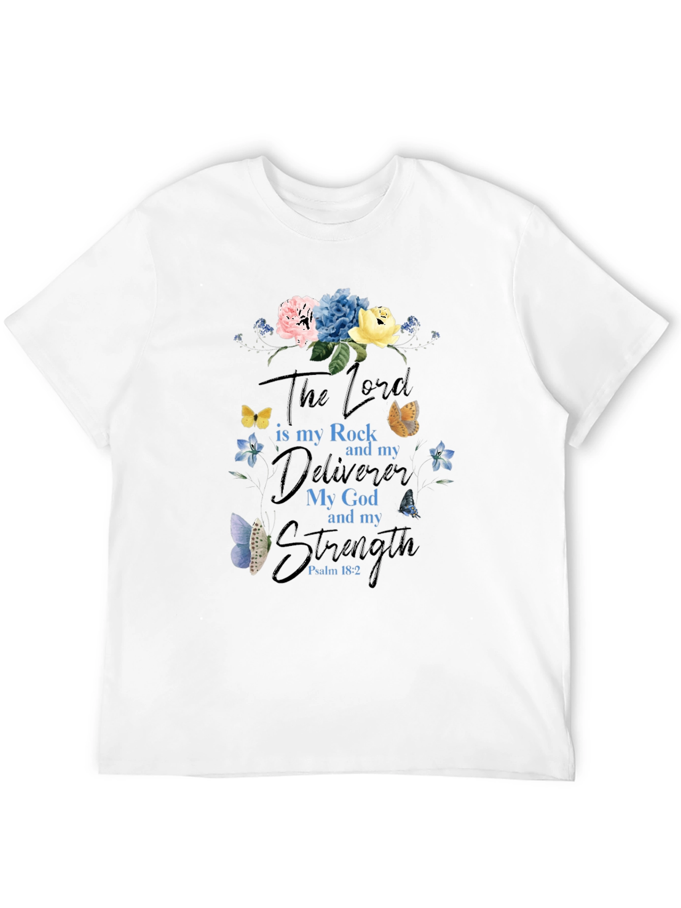 Faith-Based Floral T-Shirt