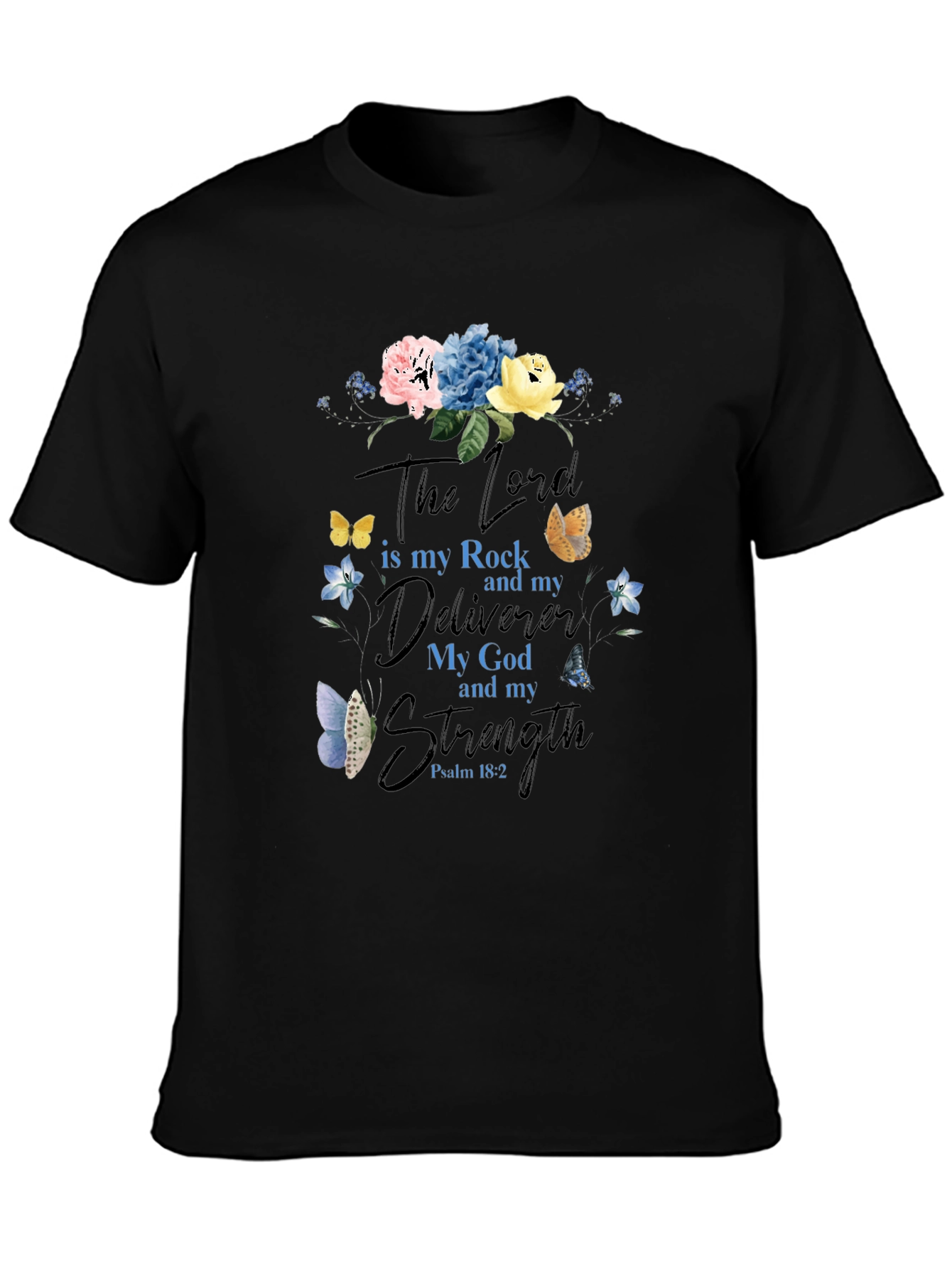 Faith-Based Floral T-Shirt