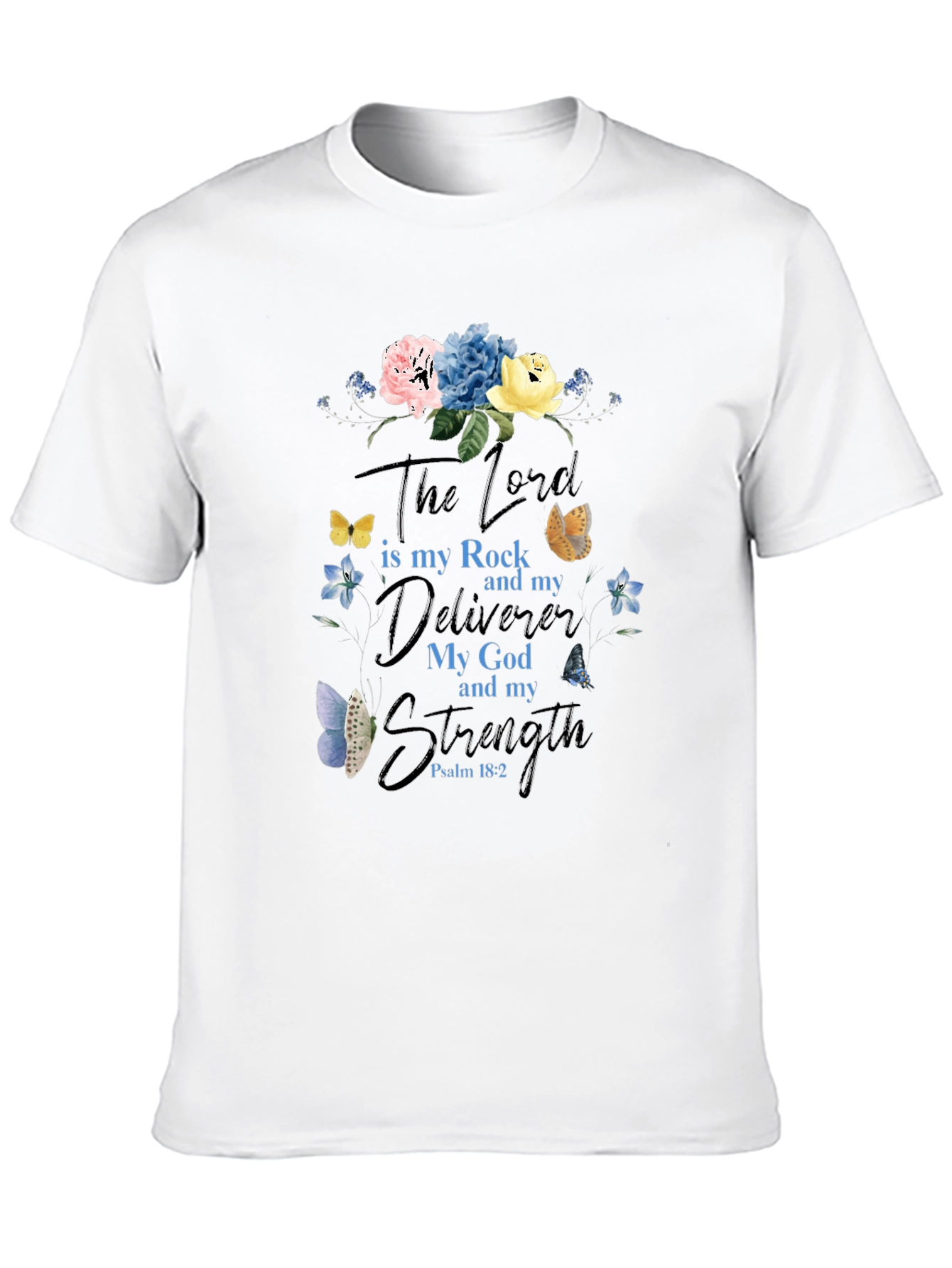Faith-Based Floral T-Shirt
