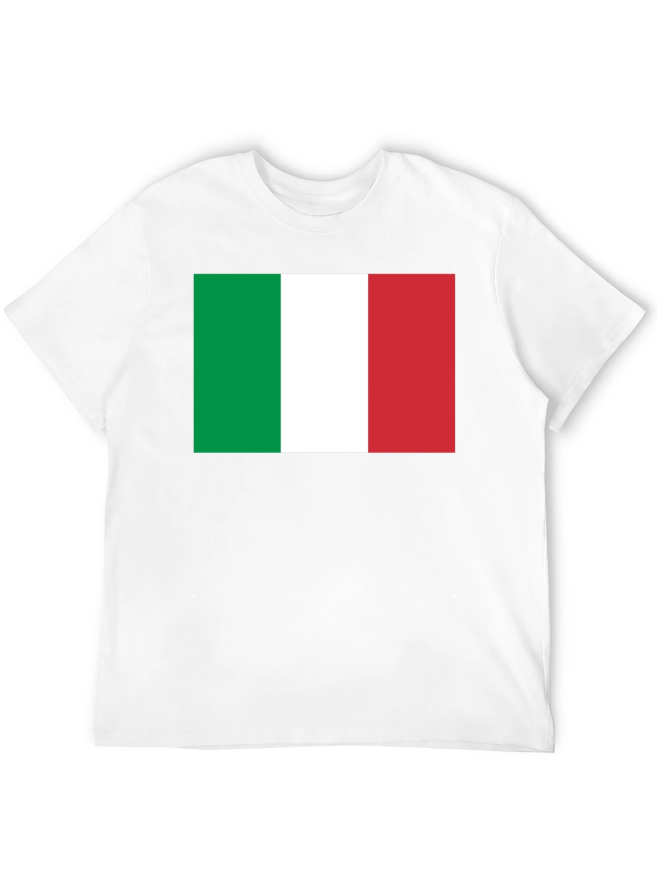 Italian Flag T-Shirt - Black Cotton Tee
