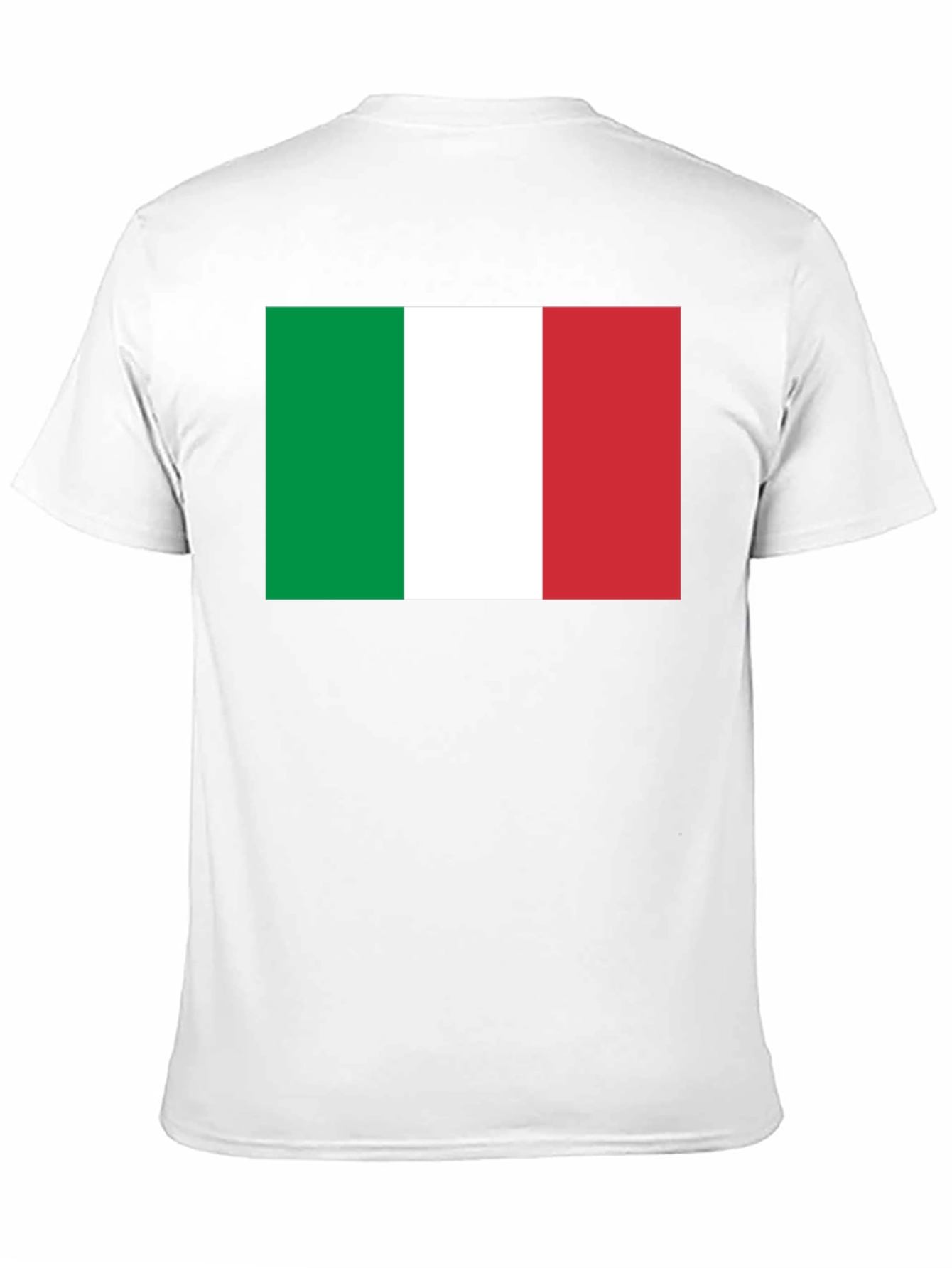 Italian Flag T-Shirt - Black Cotton Tee