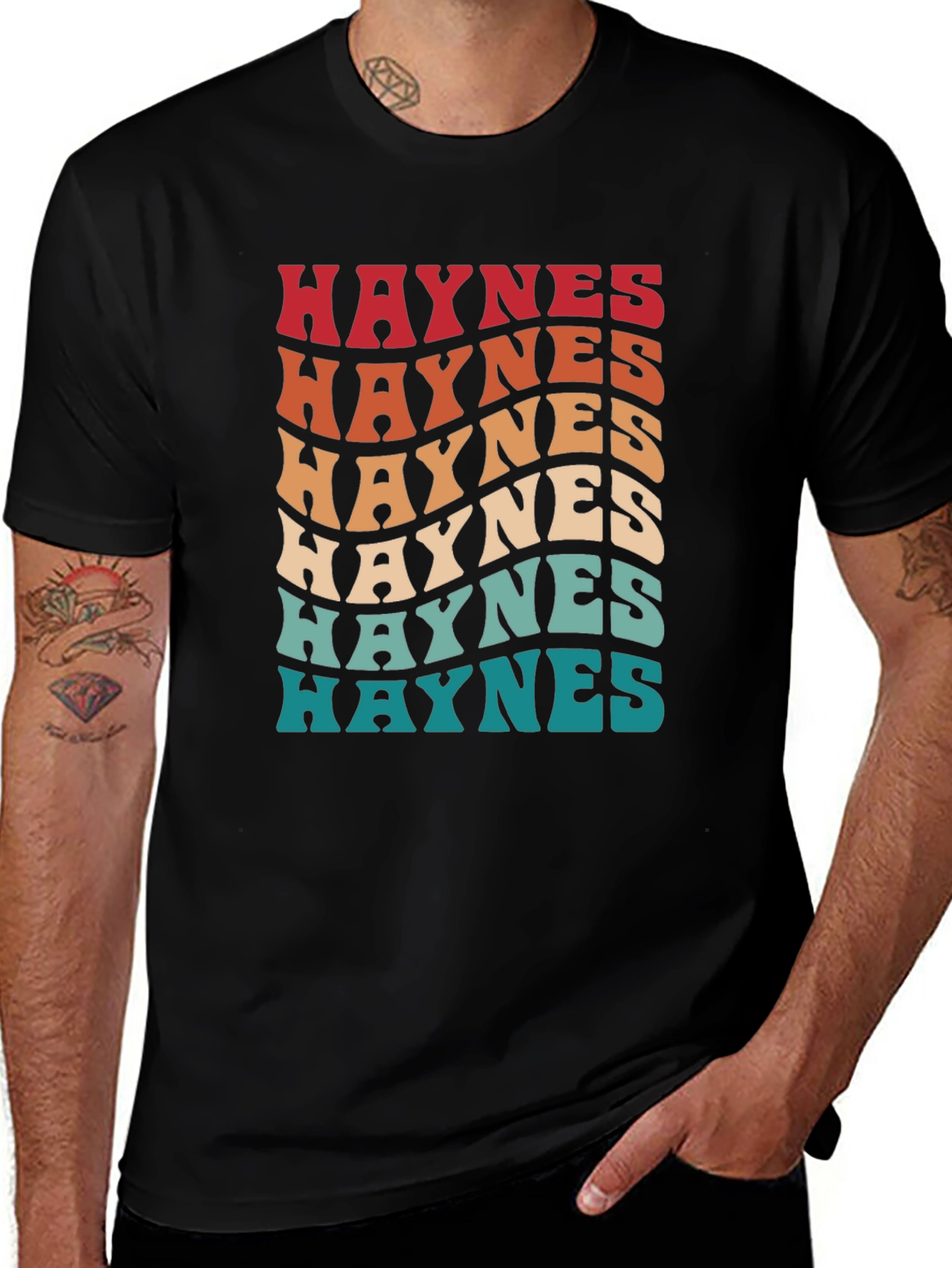 Haynes Retro Wavy Text T-Shirt