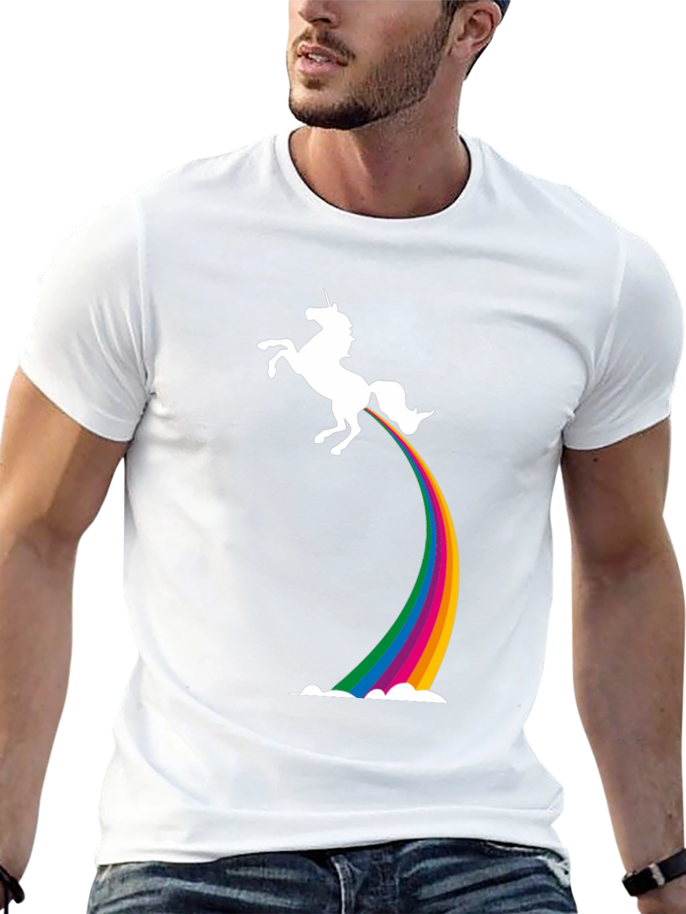 Unicorn Rainbow Funny Graphic Tee