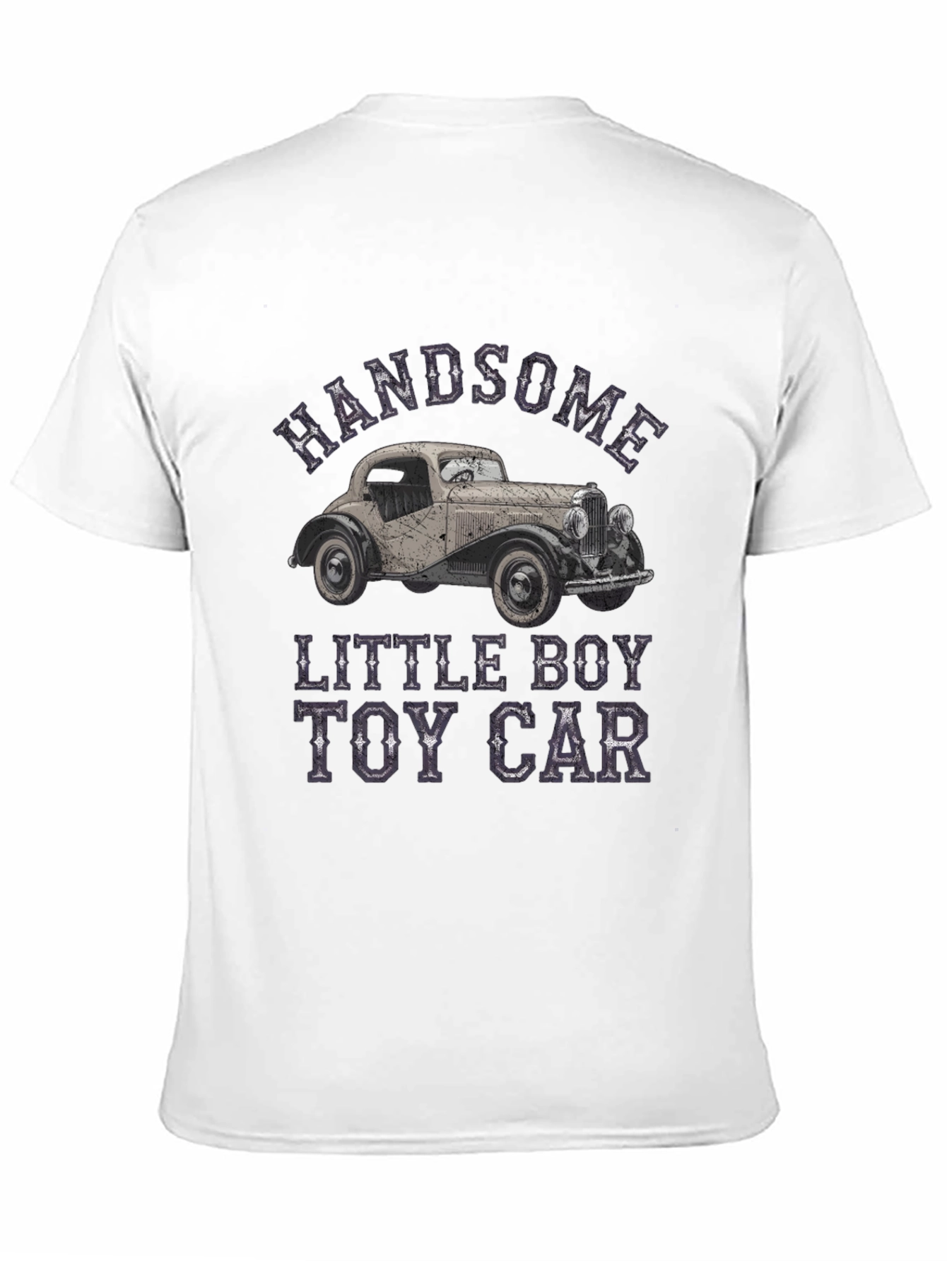 Handsome Little Boy Toy Car T-Shirt