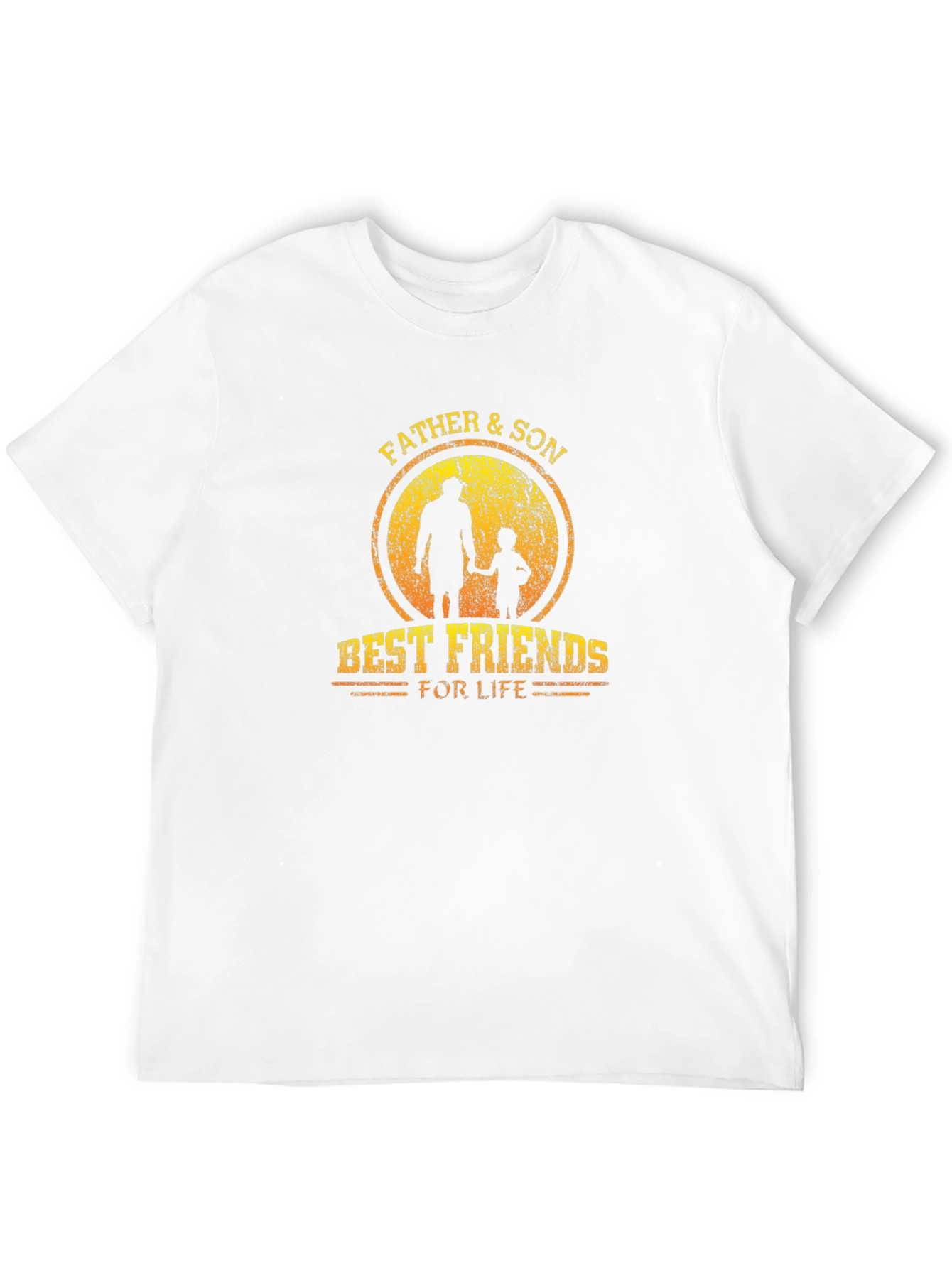 Father & Son Best Friends Black Graphic Tee