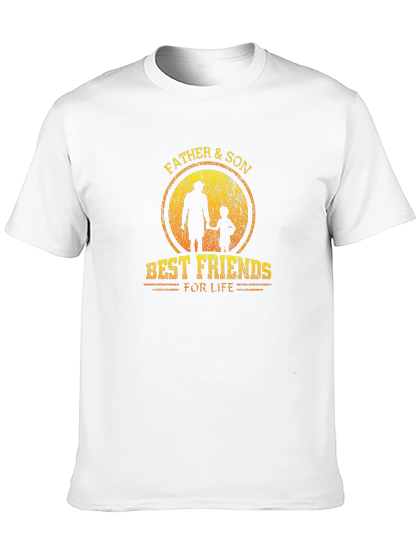 Father & Son Best Friends Black Graphic Tee