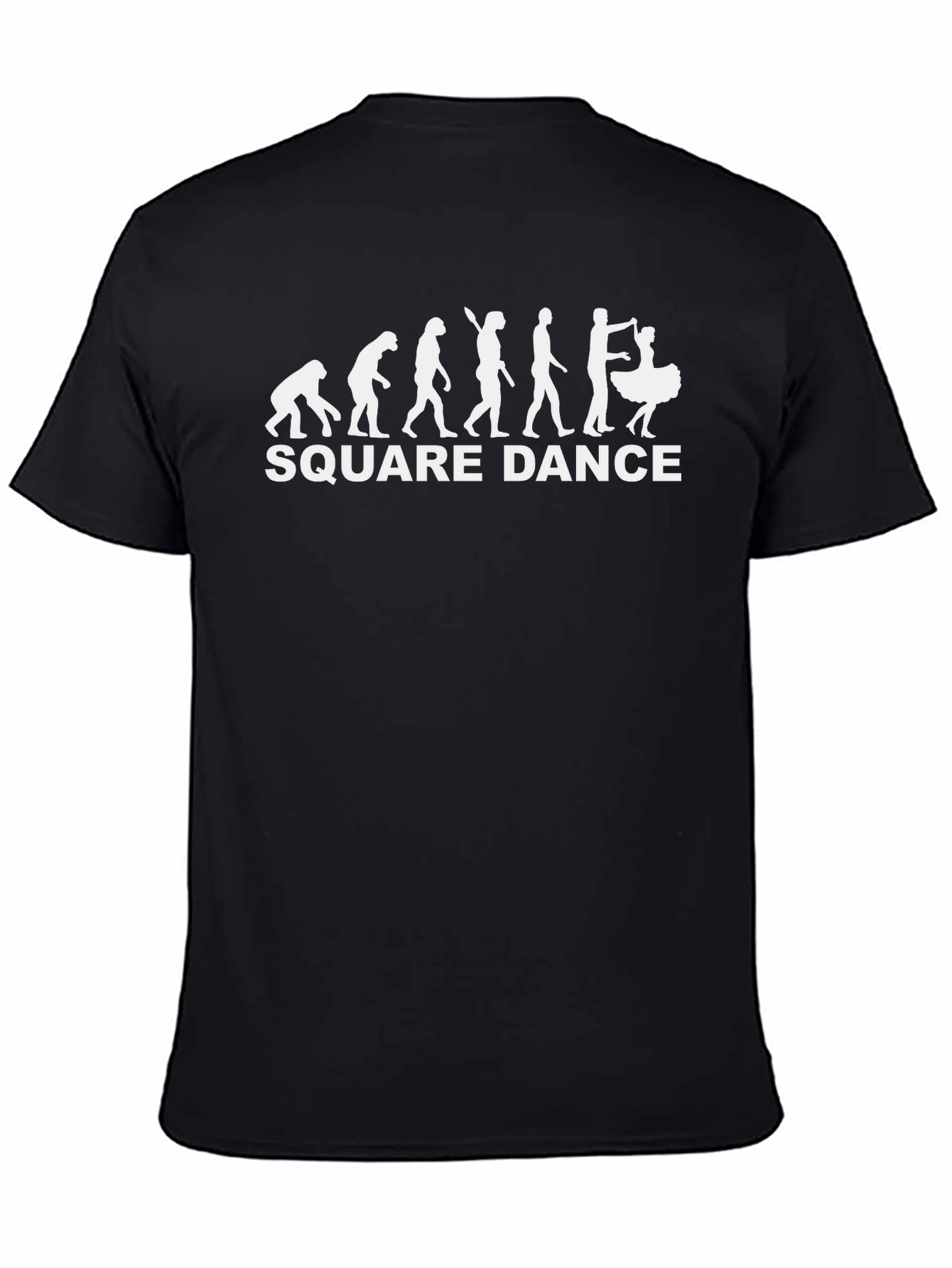 Evolution of Square Dance Black T-Shirt
